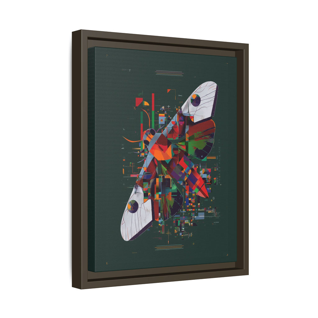 Digital Metamorphosis Framed Print: Geometric Butterfly Abstrac, Cubist Technological   |  Personalized & Custom Orders Available