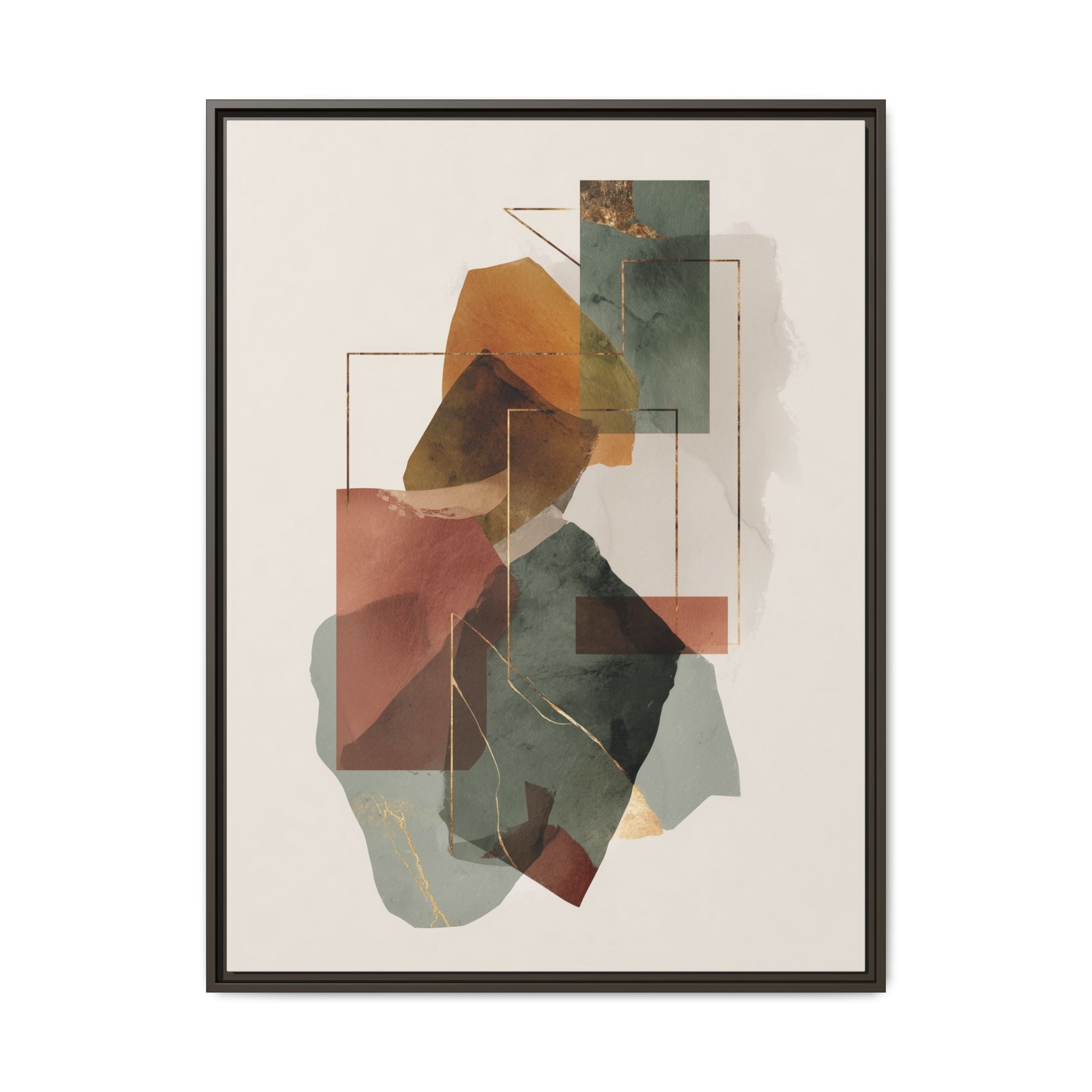 Harmonic Geometries: Architectural Abstraction, Earthy Palette, Minimalist Composition   |   Custom Orders Accepted