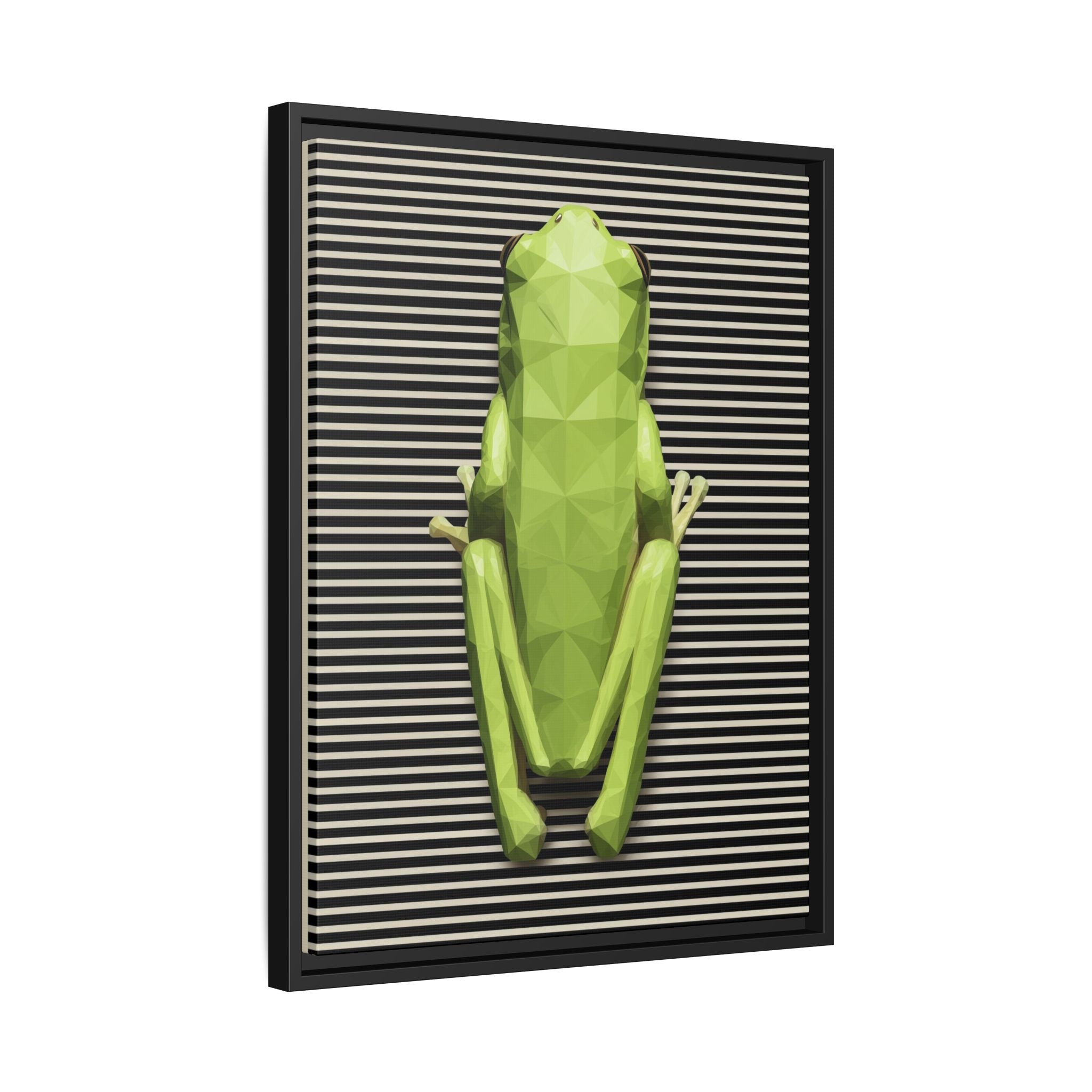 Geometric Frog: Low-Poly Digital Wildlife, Minimalist Angular Design   |    Custom Orders Available