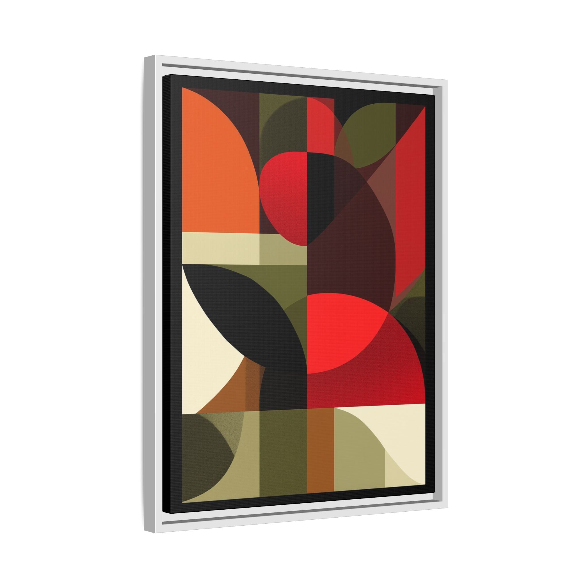 Geometric Fusion: Modern Abstract Composition, Cubist Color Blocks, Architectural Form Harmony   |   Custom Orders Accepted