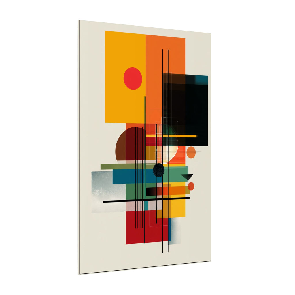Geometric Harmony: Bauhaus Intersections, Constructivist Layers, Abstract Color Blocks   |   Custom Orders Accepted