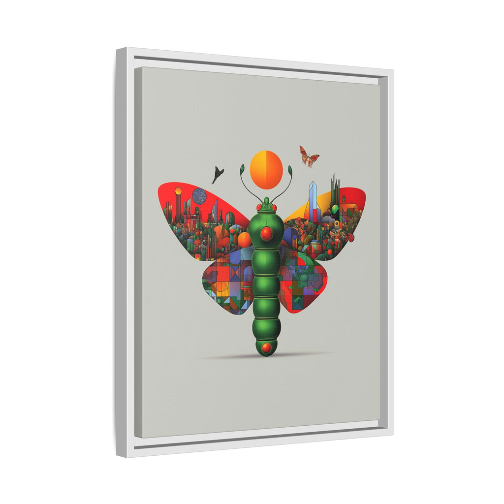 Urban Metamorphosis: Geometric Butterfly Cityscape, Cubist Digital Illustration   |    Custom Orders Available