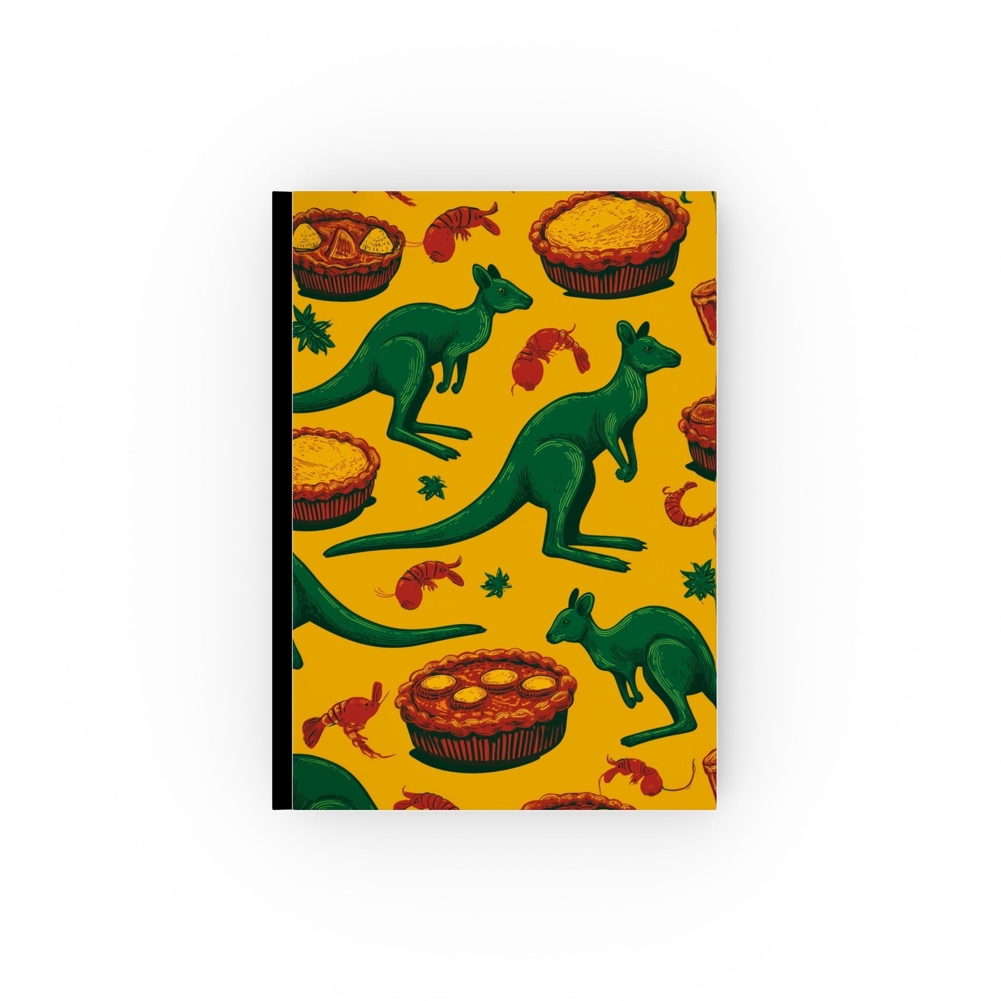 Down Under Delights: Kangaroo Carnival, Aussie Pop Art Pattern, Graphic Culinary Landscape | Custom Orders Accepted