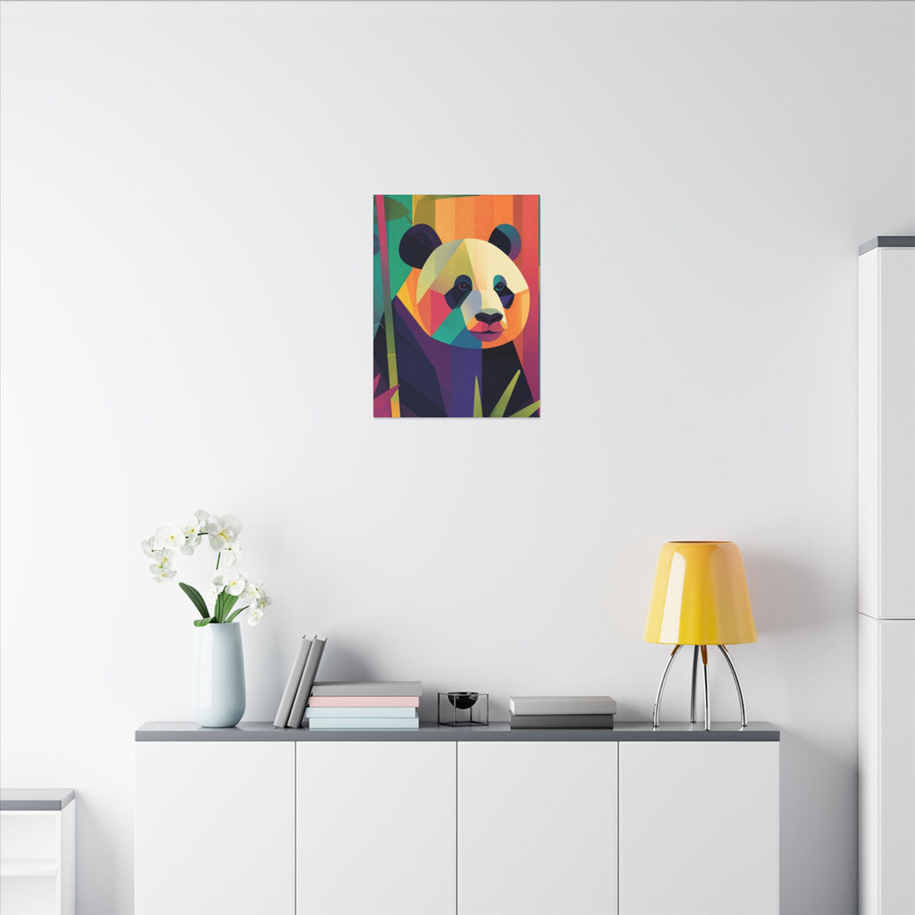 Geometric Panda: Cubist Wildlife, Colorful Fragmentation, Modern Digital Art   |  Personalized & Custom Orders Available