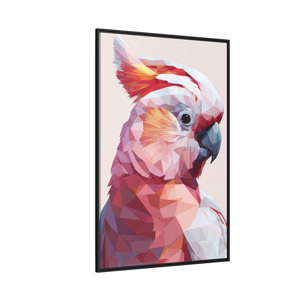 Geometric Cockatoo Portrait: Low-Poly Bird Art, Vibrant Abstract Illustration   |    Custom Orders Available