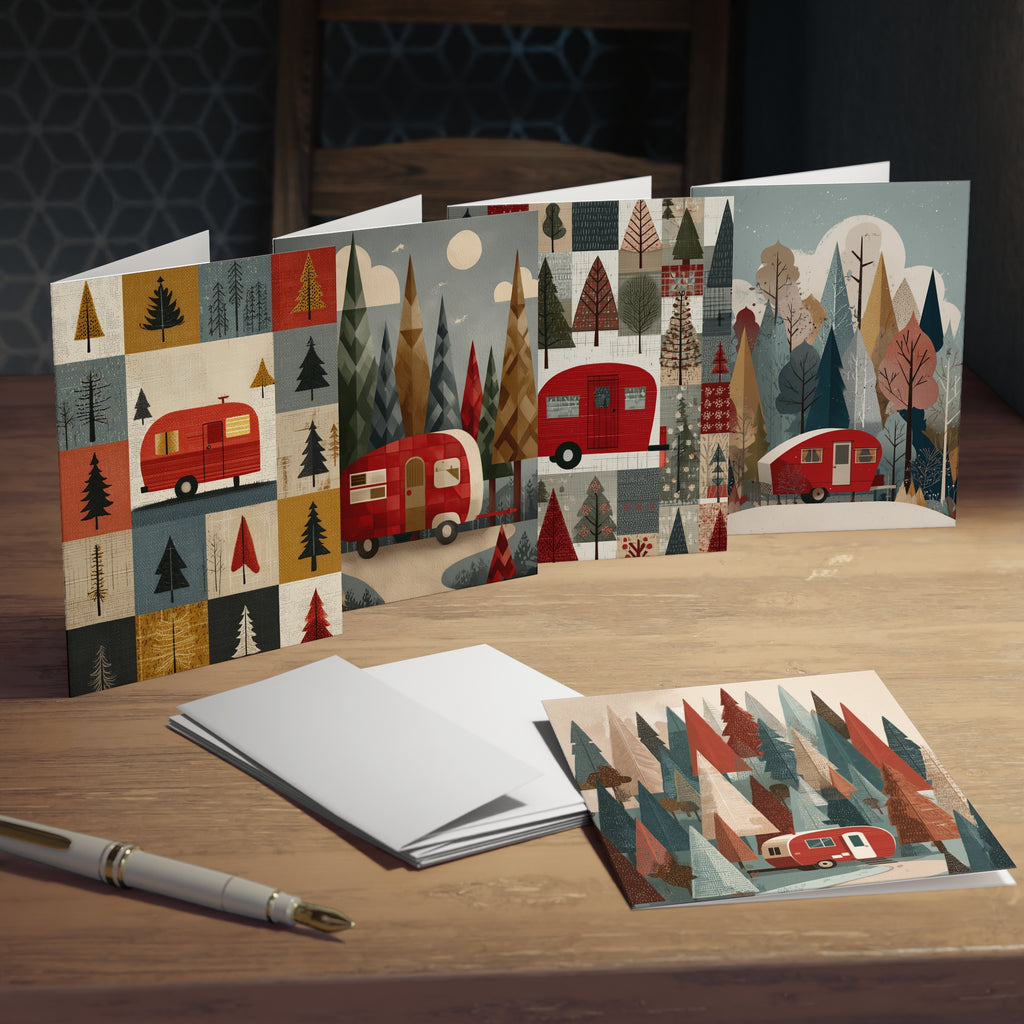 Christmas Caravan Greeting Cards - Cards