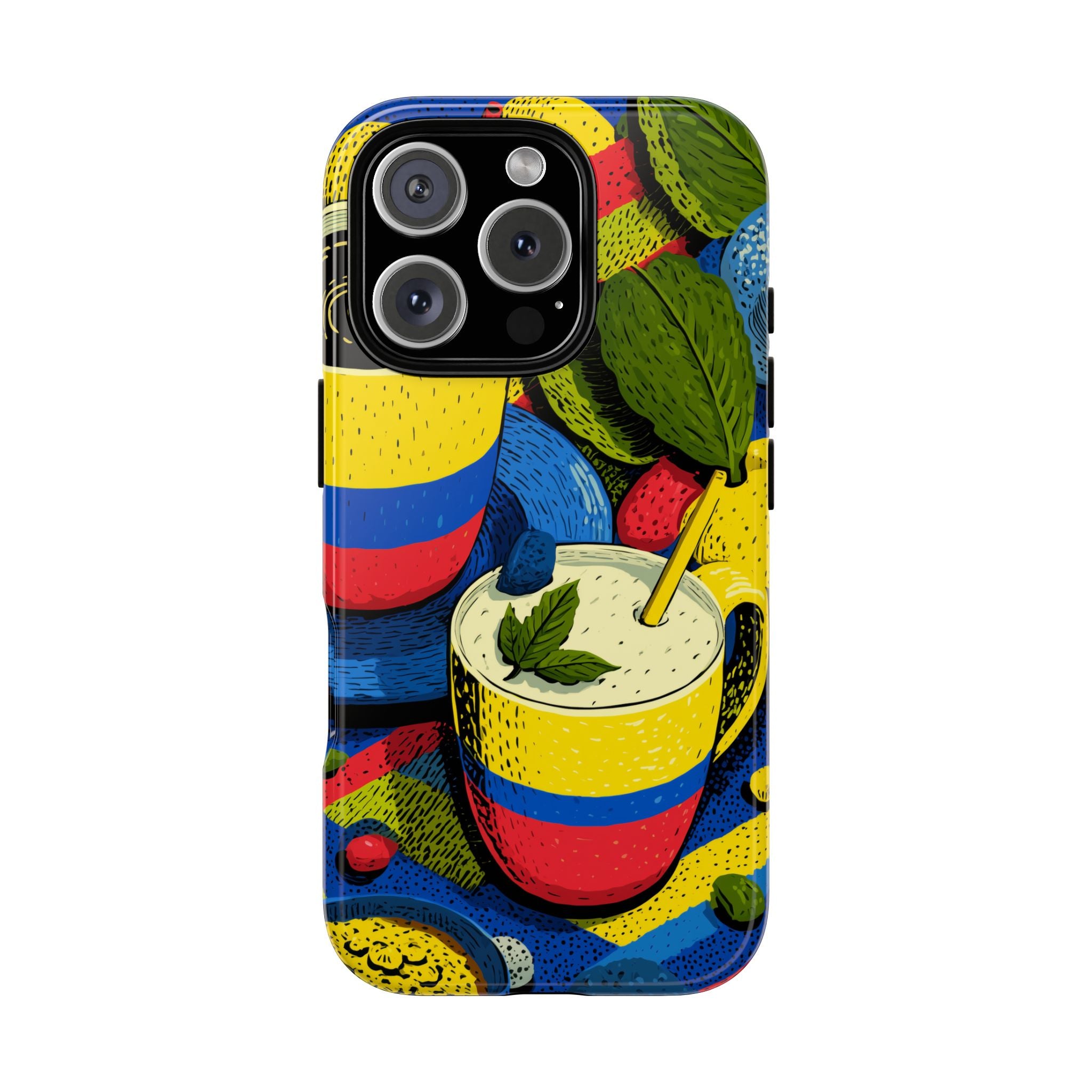 Vibrant Phone Case for Tough Cases | Colorful Colombian Art, Unique Gift, Trendy Accessory, Summer Style, Festival Must-Have