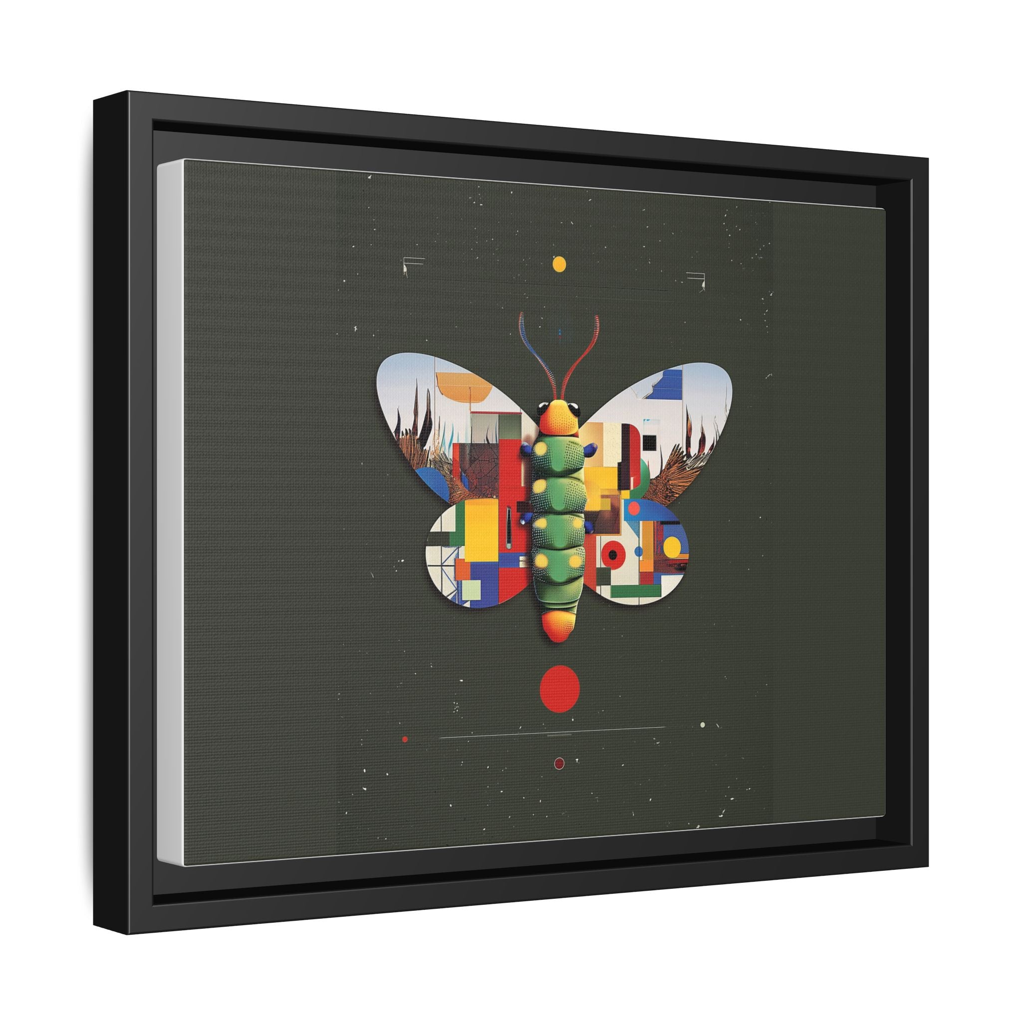 Geometric Butterfly: Bauhaus Digital Mosaic, Technological Nature Composition   |    Custom Orders Available
