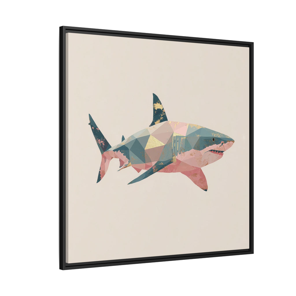 Geometric Shark Spectrum: Polygonal Marine Predator, Abstract Metallic Design   |  Personalized & Custom Orders Available