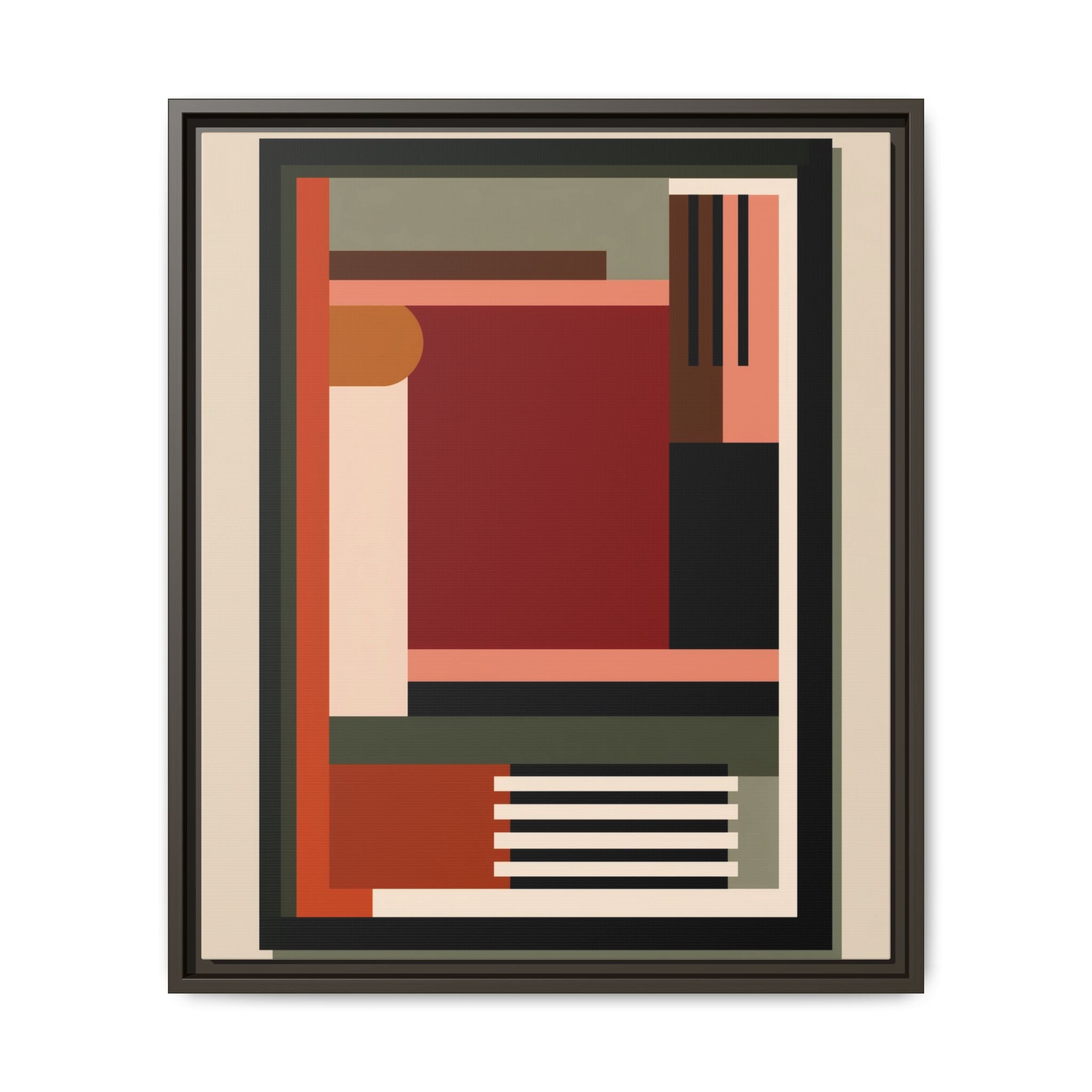 Architectural Geometries: Modern Abstract Composition, Bauhaus-Inspired Design, Geometric Color Blocking   |   Custom Orders Accepted