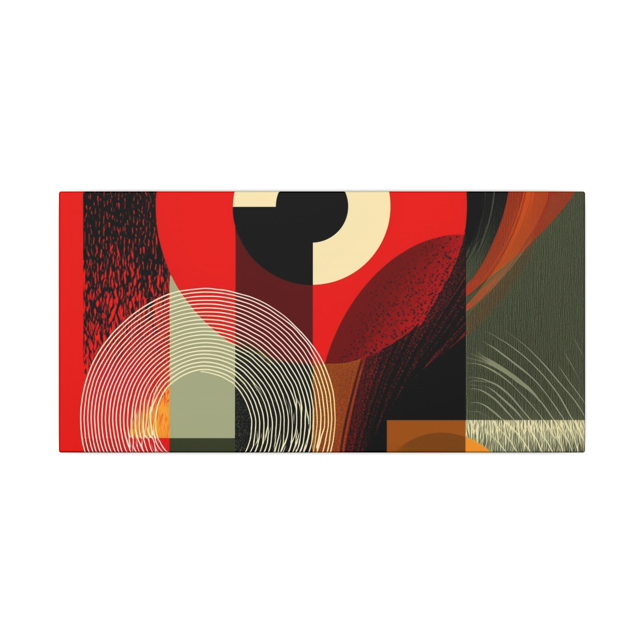 Geometric Convergence: Mid-Century Modern Abstract, Constructivist Design Principles, Bold Chromatic Composition   |   Custom Orders