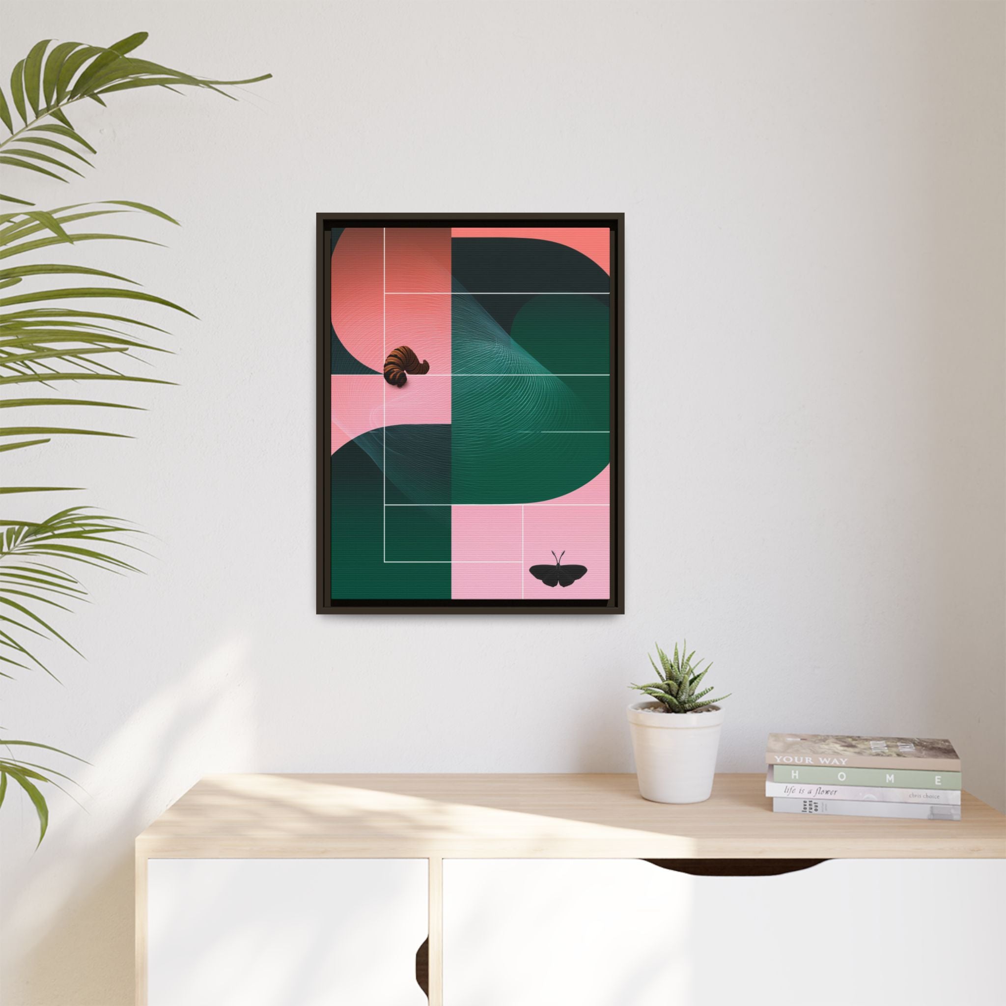 Metamorphic Geometric Framed Print : Abstract Graphic Design, Contemporary Digital Art Composition   |  Custom Orders Available