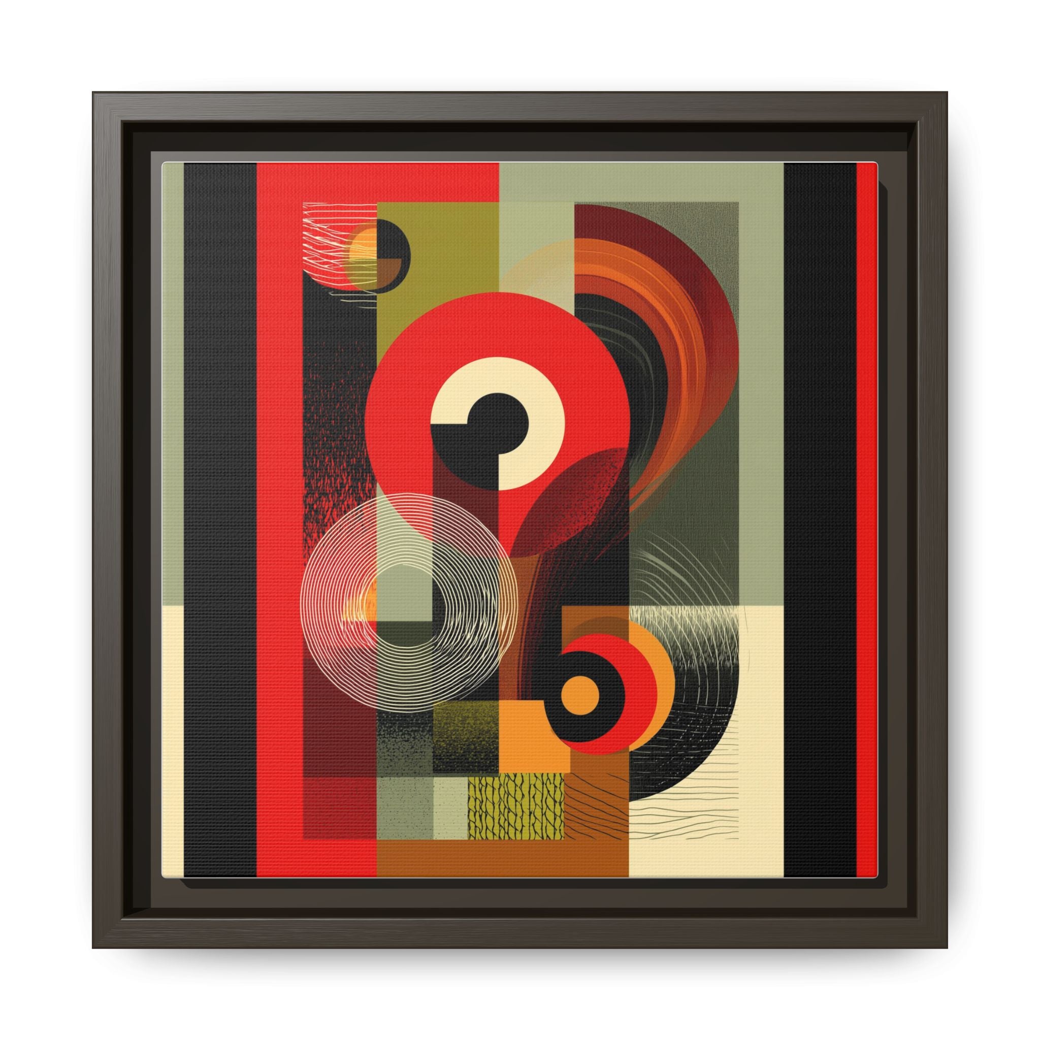 Chromatic Geometrics: Abstract Constructivist Composition, Modernist Color Blocking, Layered Circular Forms   |   Custom Orders Accepted