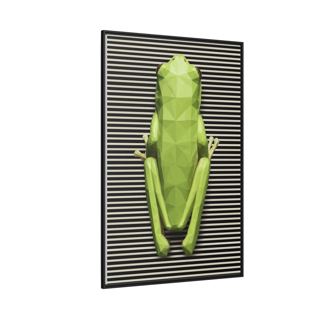 Geometric Frog: Low-Poly Digital Wildlife, Minimalist Angular Design   |    Custom Orders Available