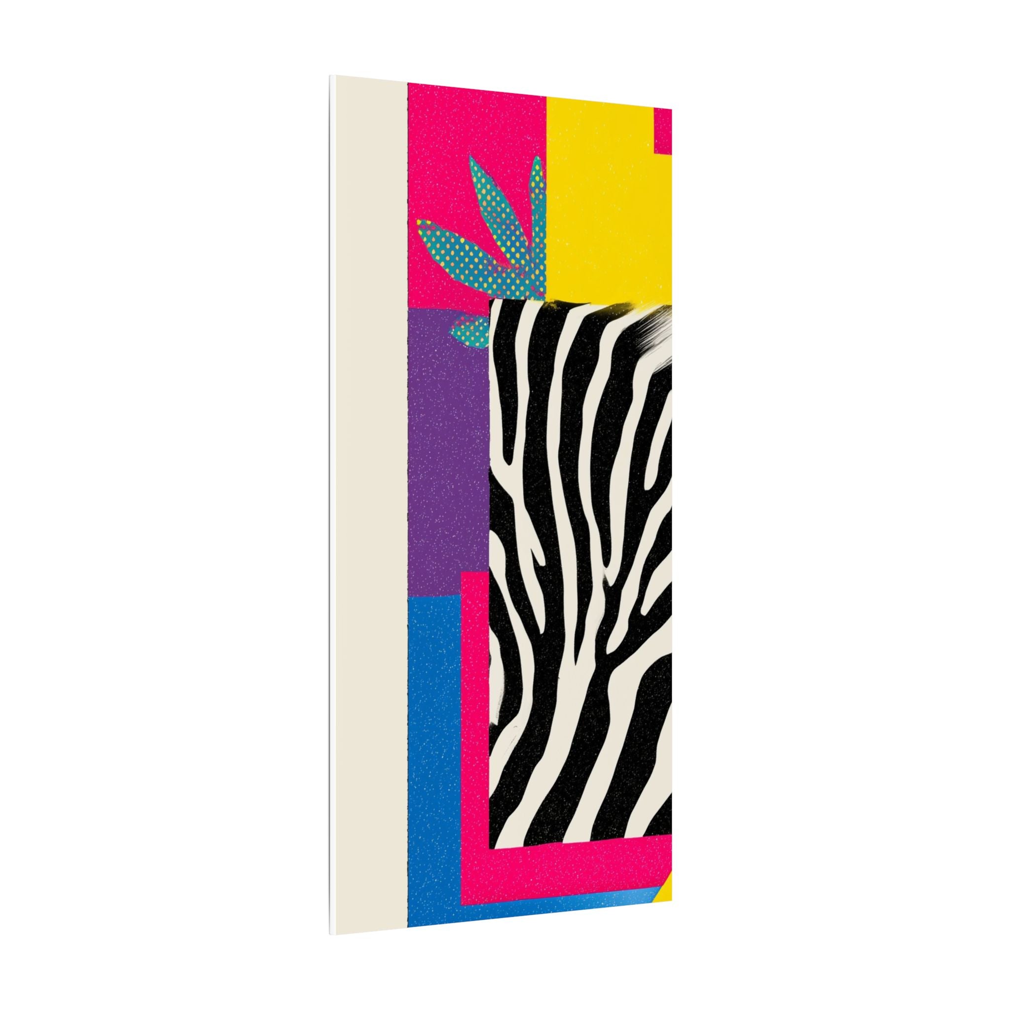 Pop Geometry: Zebra Leopard Fusion, Geometric Color Block, Modern Abstract Design   |   Custom Orders Accepted