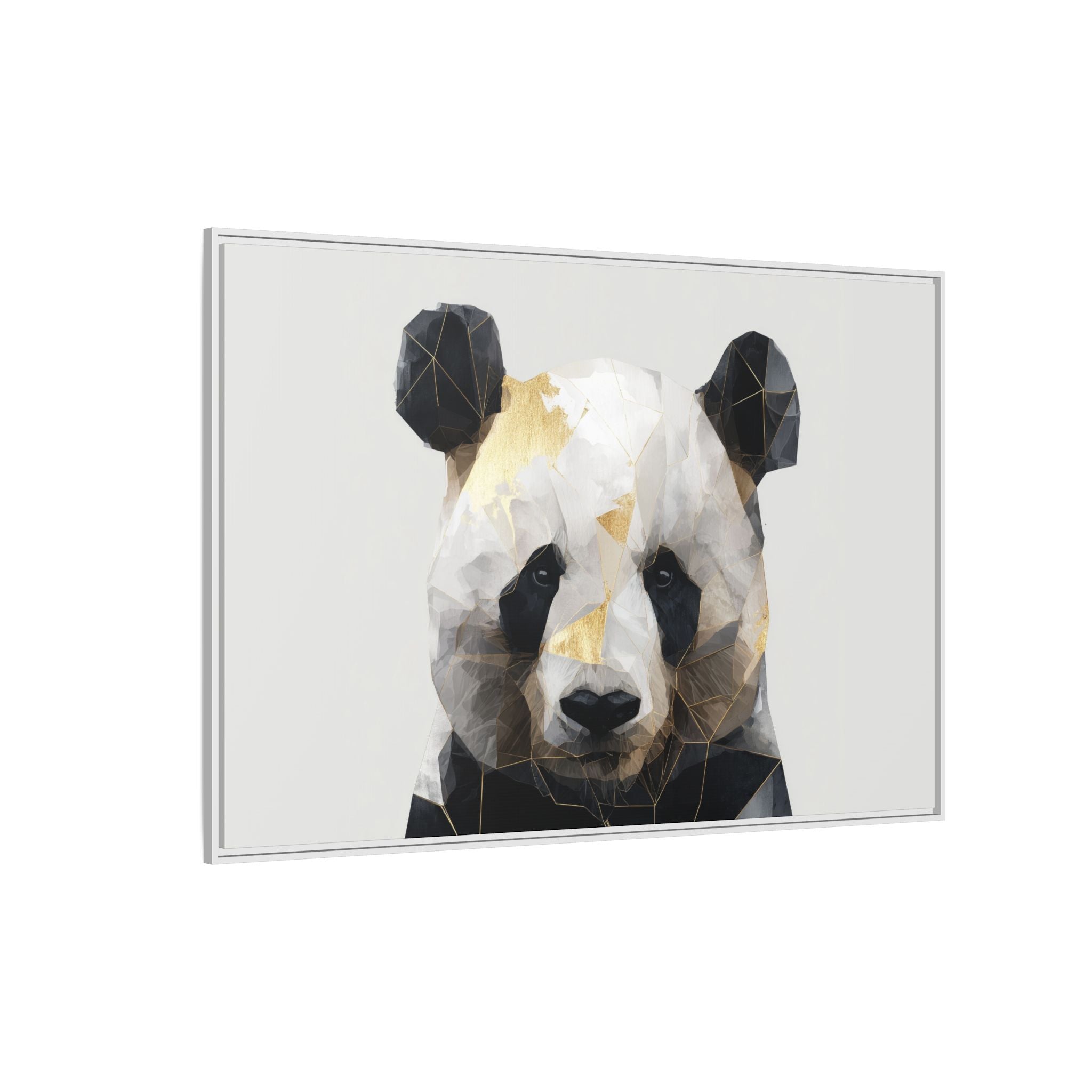 Fractal Panda: Geometric Digital Art, Low Poly Wildlife Portrait   |  Personalized & Custom Orders Available