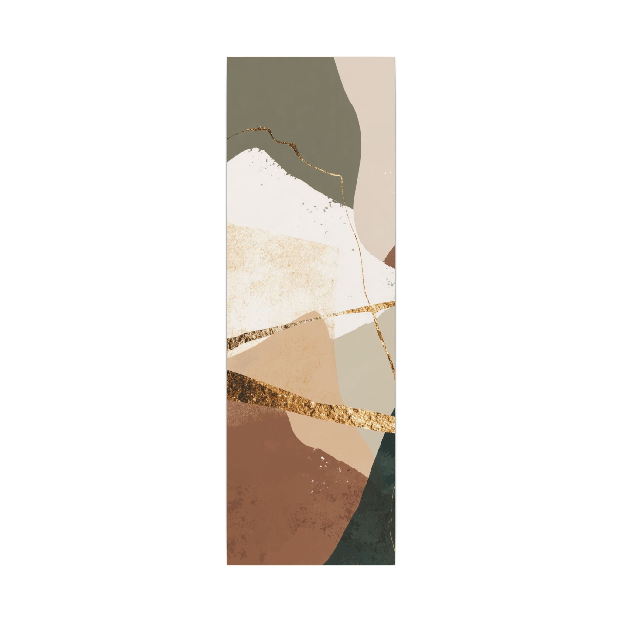 Canvas Print, Abstract Earthy Gold Wall Art, Modern Designer Home Decor, Stretched Matte Canvas; Thick, Multi-Size, Office Decor