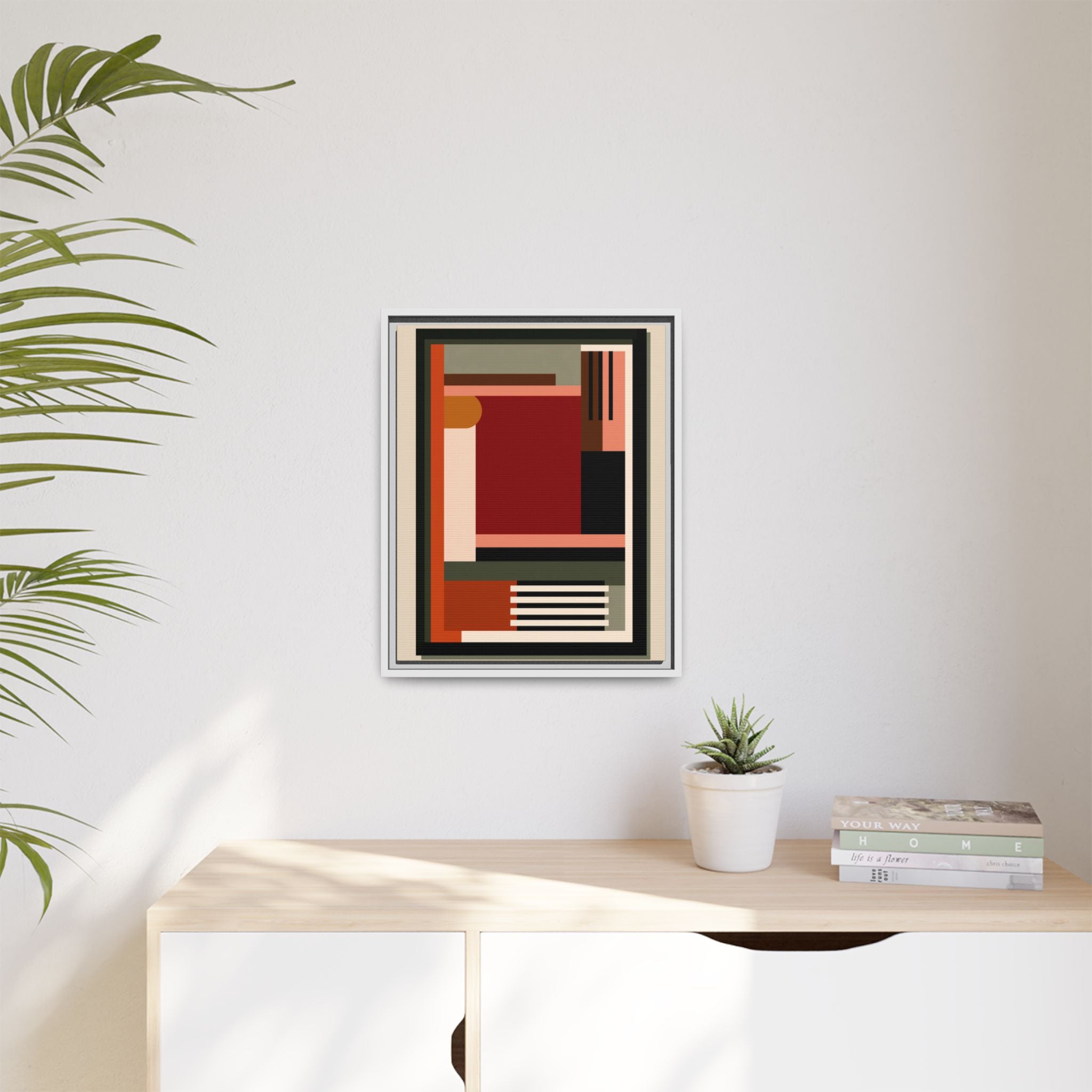 Architectural Geometries: Modern Abstract Composition, Bauhaus-Inspired Design, Geometric Color Blocking   |   Custom Orders Accepted