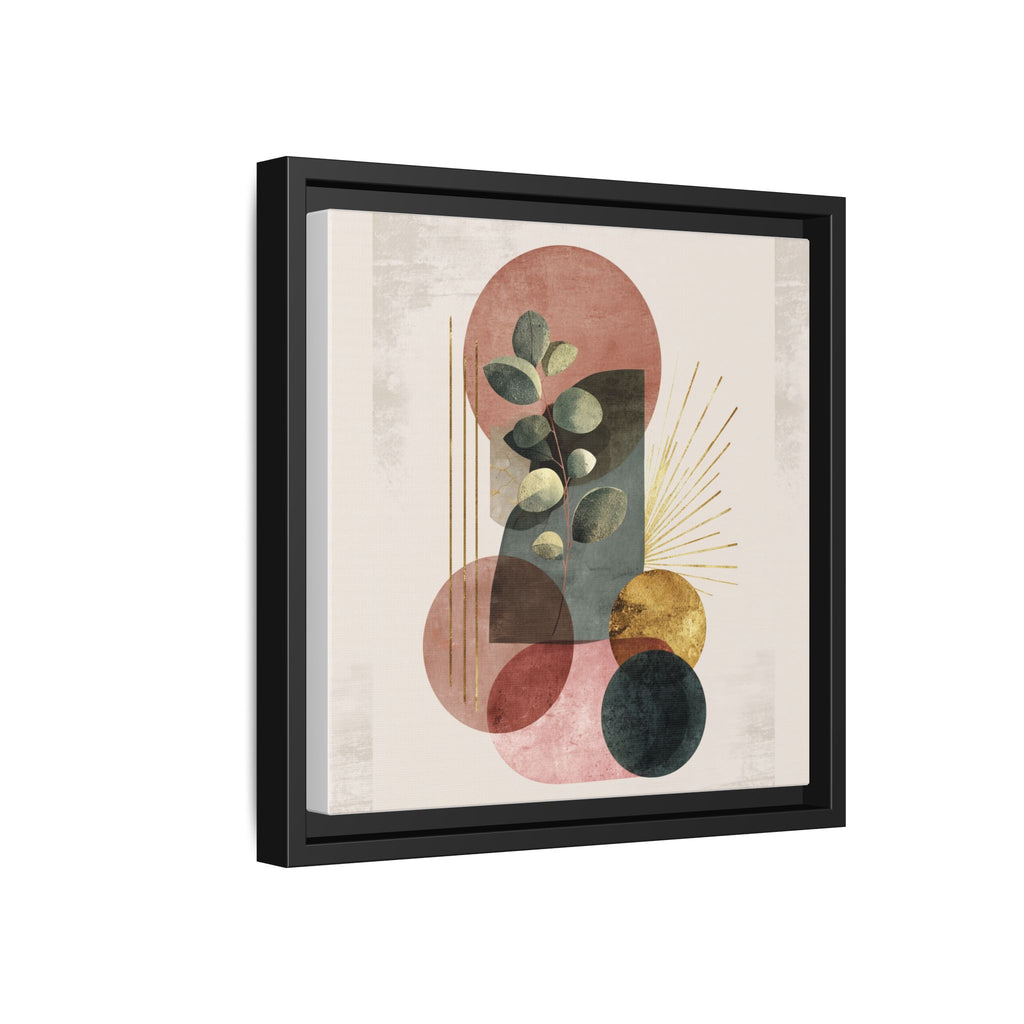 Botanical Geometric Symphony: Eucalyptus Harmony, Metallic Intersections, Modern Earth Tones   |   Custom Orders Accepted