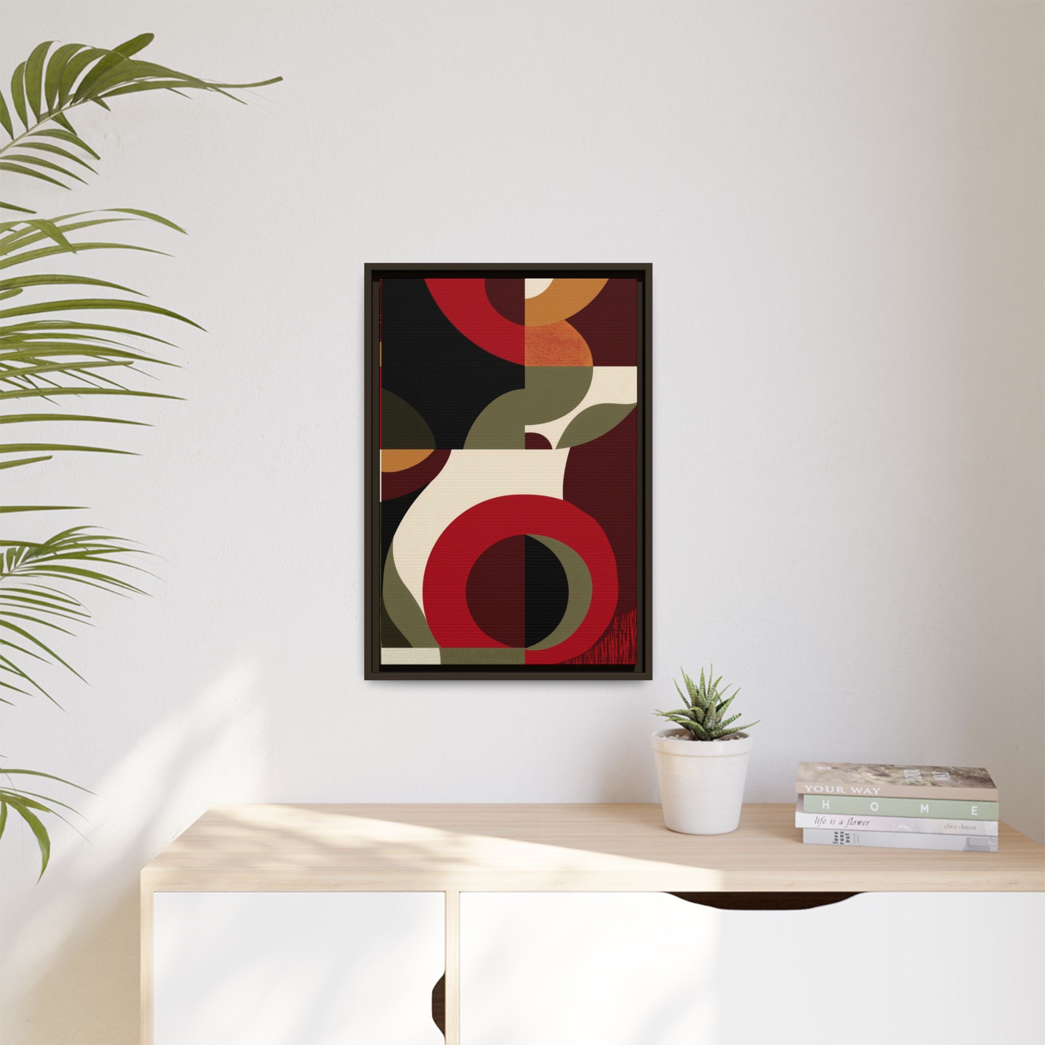 Geometric Intersections: Mid-Century Modern Design, Abstract Architectural Composition, Rhythmic Curved Forms   |   Custom Orders Accepted