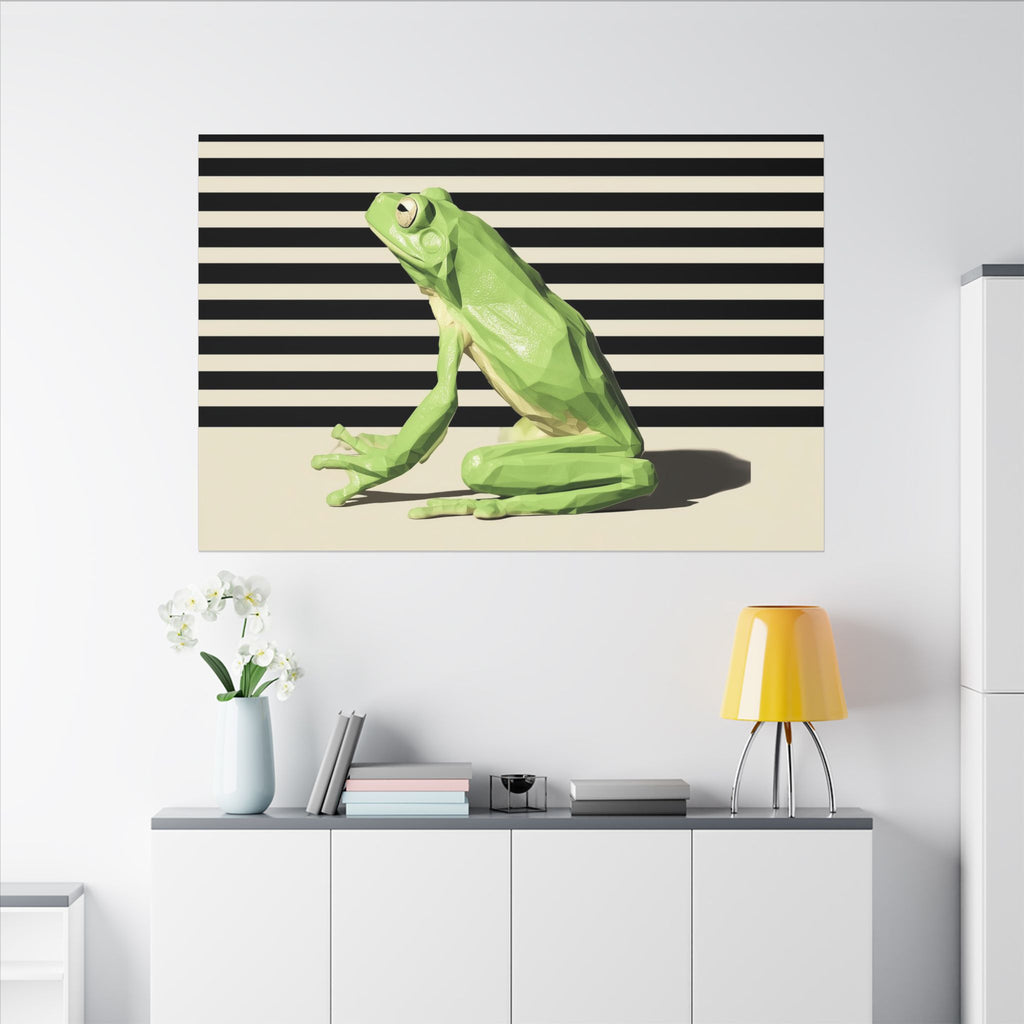 Geometric Frog: Low-Poly Wildlife Art, Modern Minimalist Design   |    Custom Orders Available