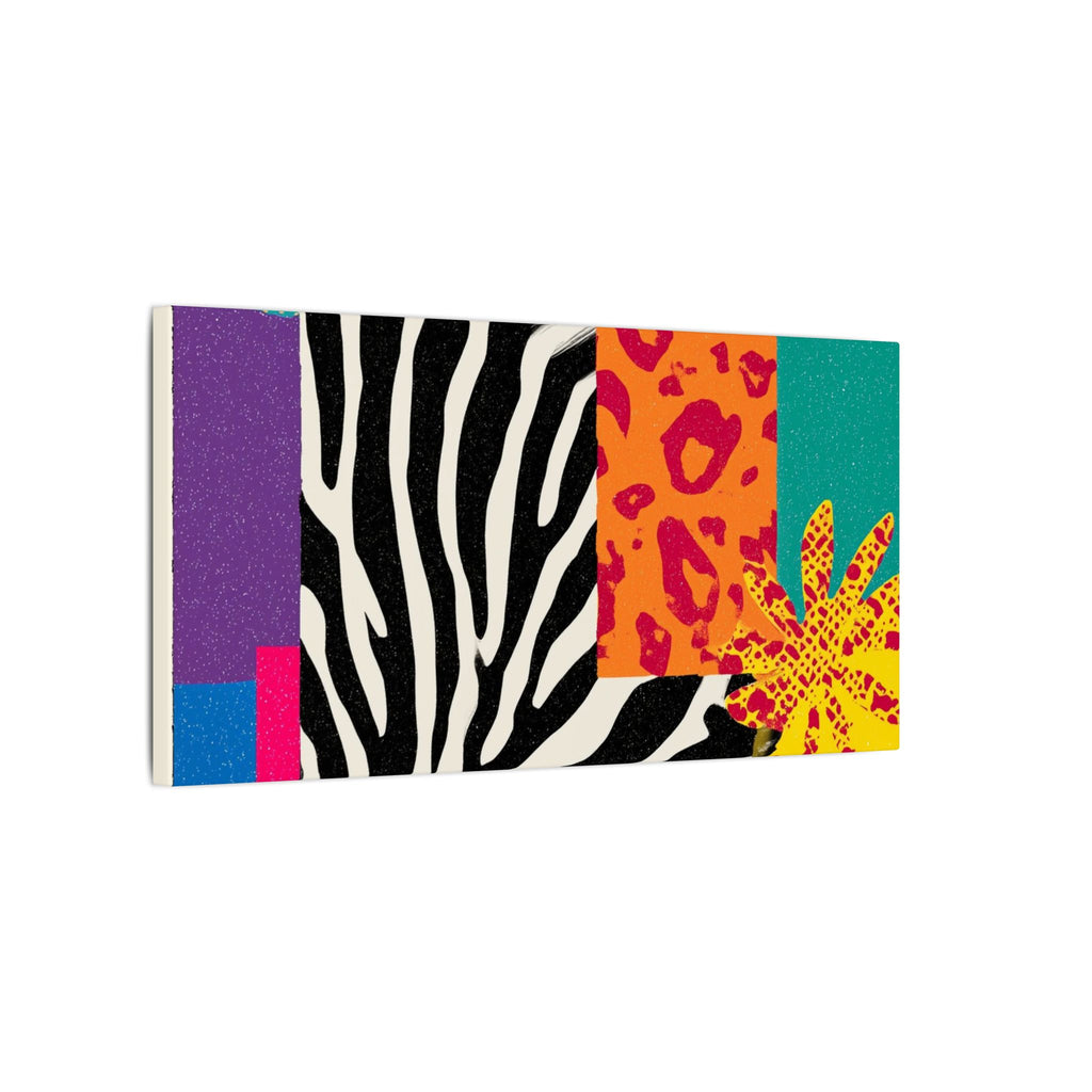 Pop Geometry: Zebra Leopard Fusion, Geometric Color Block, Modern Abstract Design   |   Custom Orders Accepted
