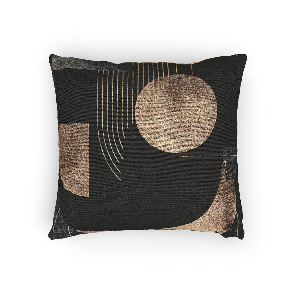 Celestial Convergence: Abstract Geometric Composition, Minimalist Gold and Black Design   |    Custom Orders Available