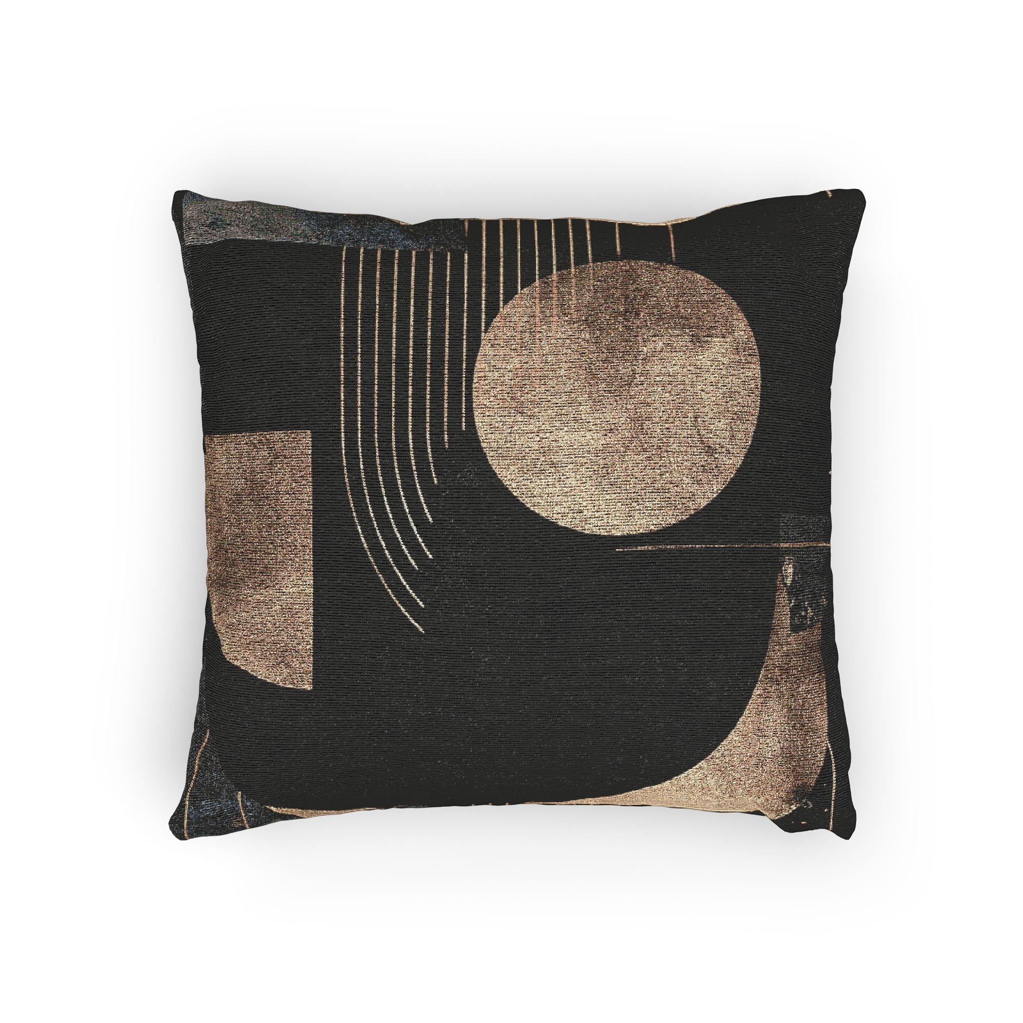 Celestial Convergence: Abstract Geometric Composition, Minimalist Gold and Black Design   |    Custom Orders Available