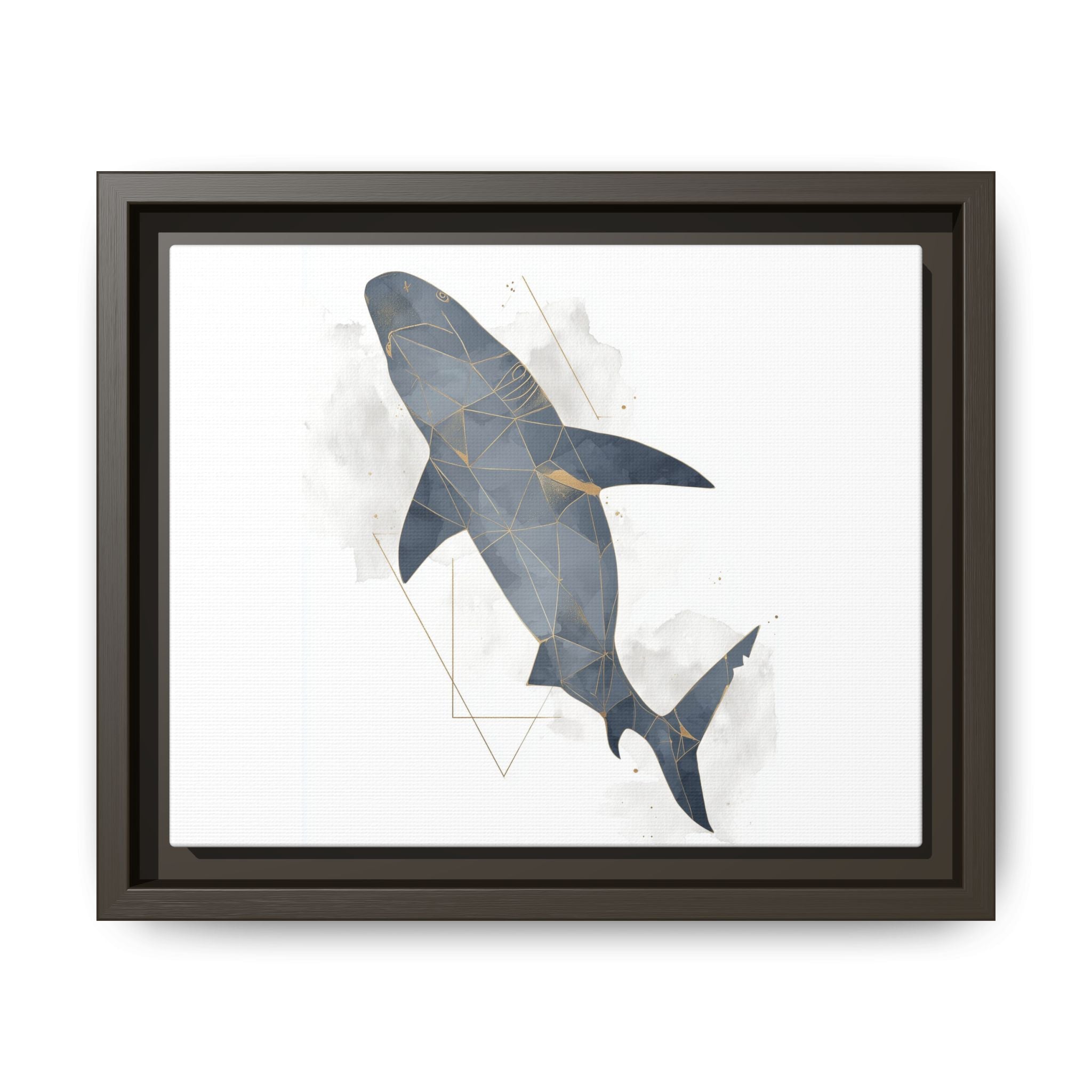 Aquatic Geometry: Shark Polygon Abstraction, Oceanic Digital Art   |  Personalized & Custom Orders Available