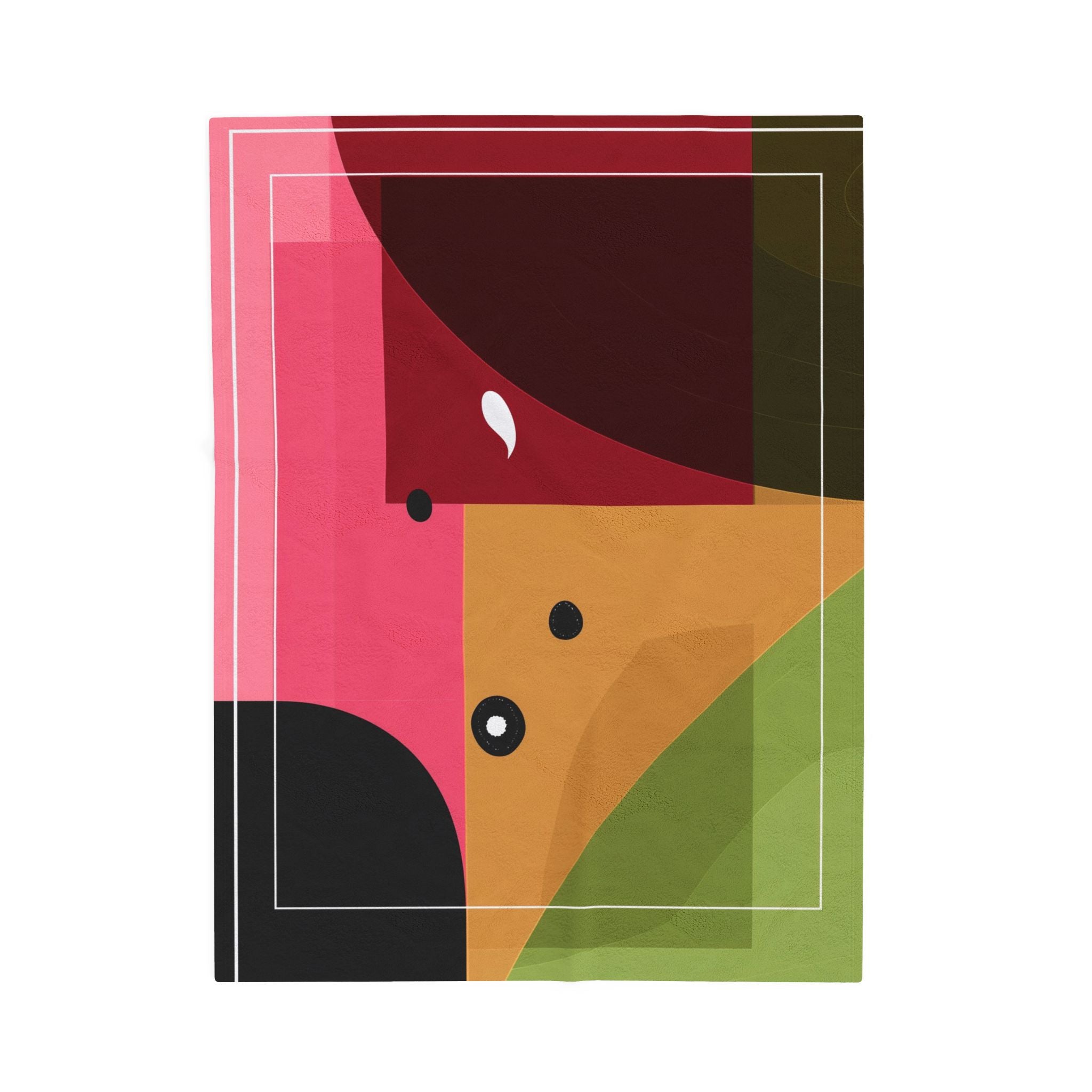 Geometric Intersections: Angular Color Composition, Modernist Abstract Design   |    Custom Orders Available