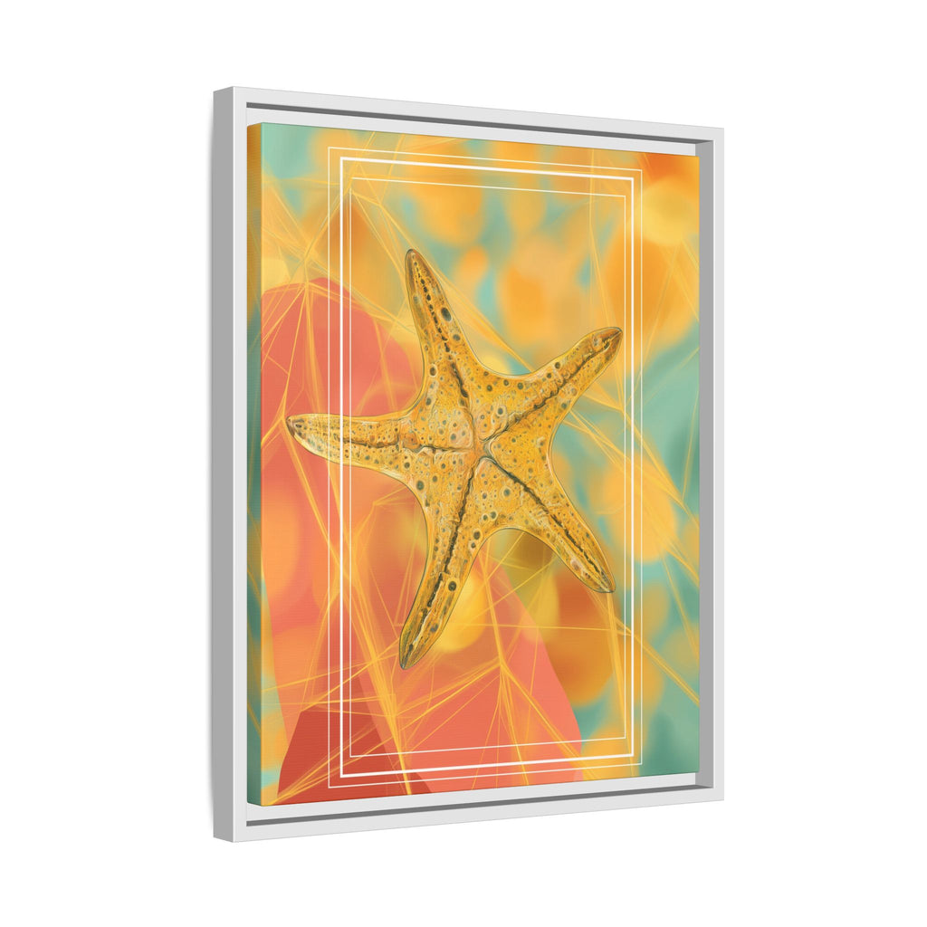 Celestial Starfish: Marine Geometry in Golden Hues, Tropical Oceanic Texture   |    Custom Orders Available