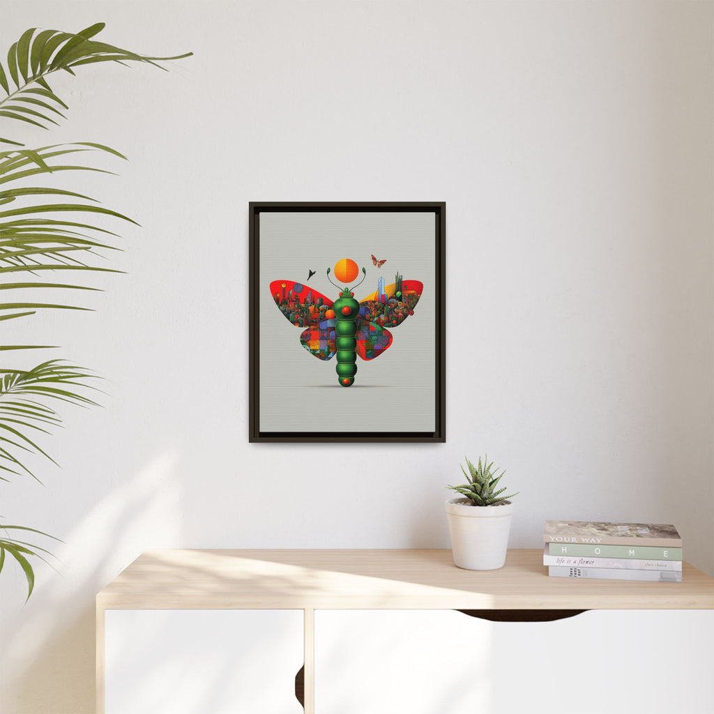 Urban Metamorphosis: Geometric Butterfly Cityscape, Cubist Digital Illustration   |    Custom Orders Available