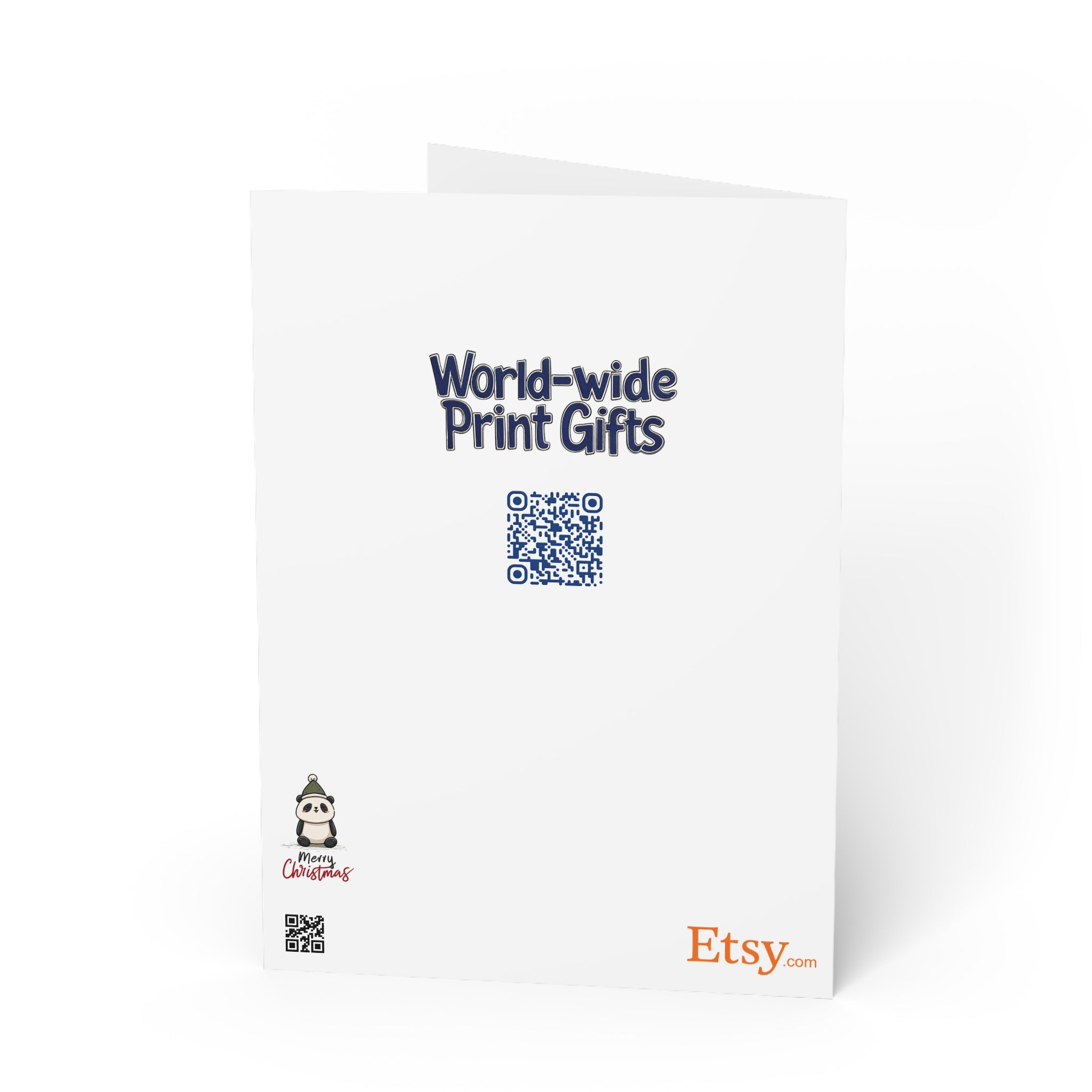 Festive Panda Greetings: Cute Christmas Cartoon, Kawaii Winter Illustration, Holiday Character Design | Custom Orders Accepted