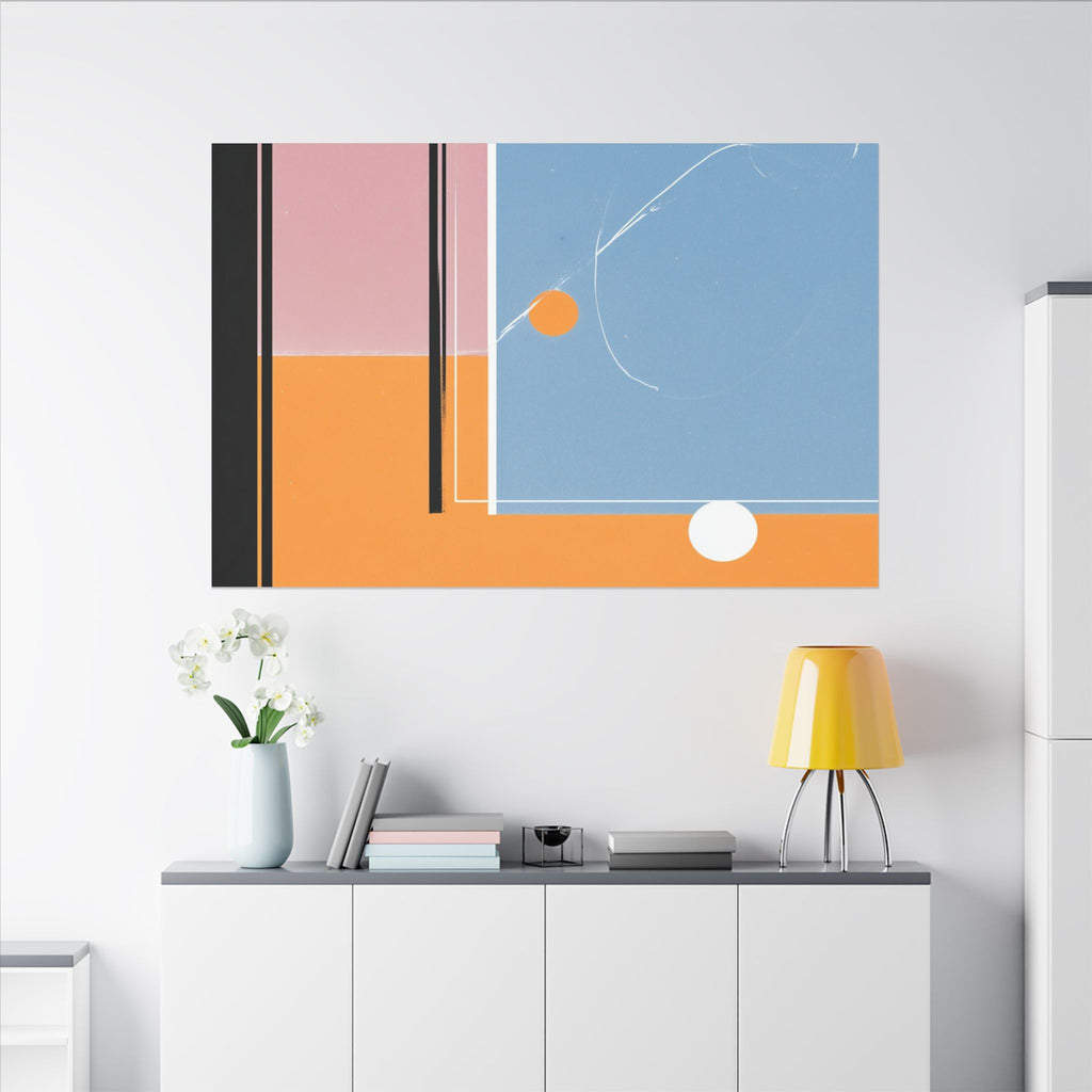Geometric Harmony: Abstract Minimalist Composition, Modernist Color Fields, Constructivist Design Principles   |   Custom Orders Accepted