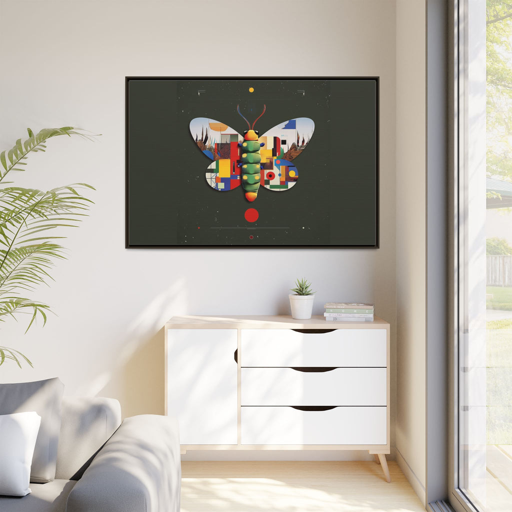 Geometric Butterfly: Bauhaus Digital Mosaic, Technological Nature Composition   |    Custom Orders Available