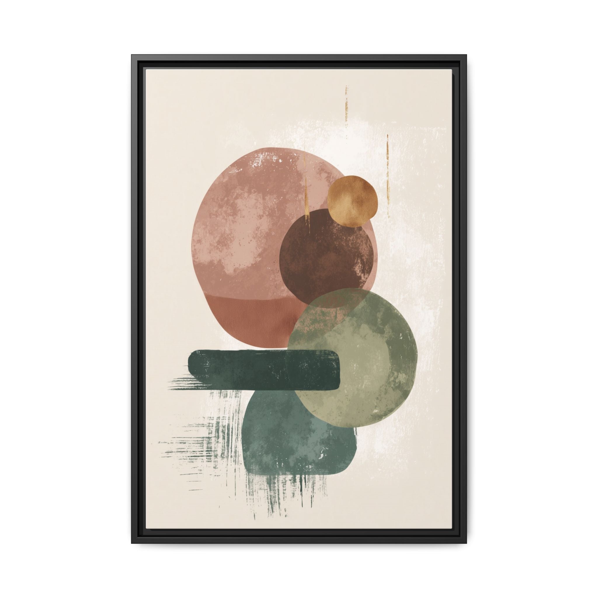 Organic Intersections: Watercolor Abstraction, Earth Tone Composition, Modern Minimalist Art   |   Custom Orders Accepted