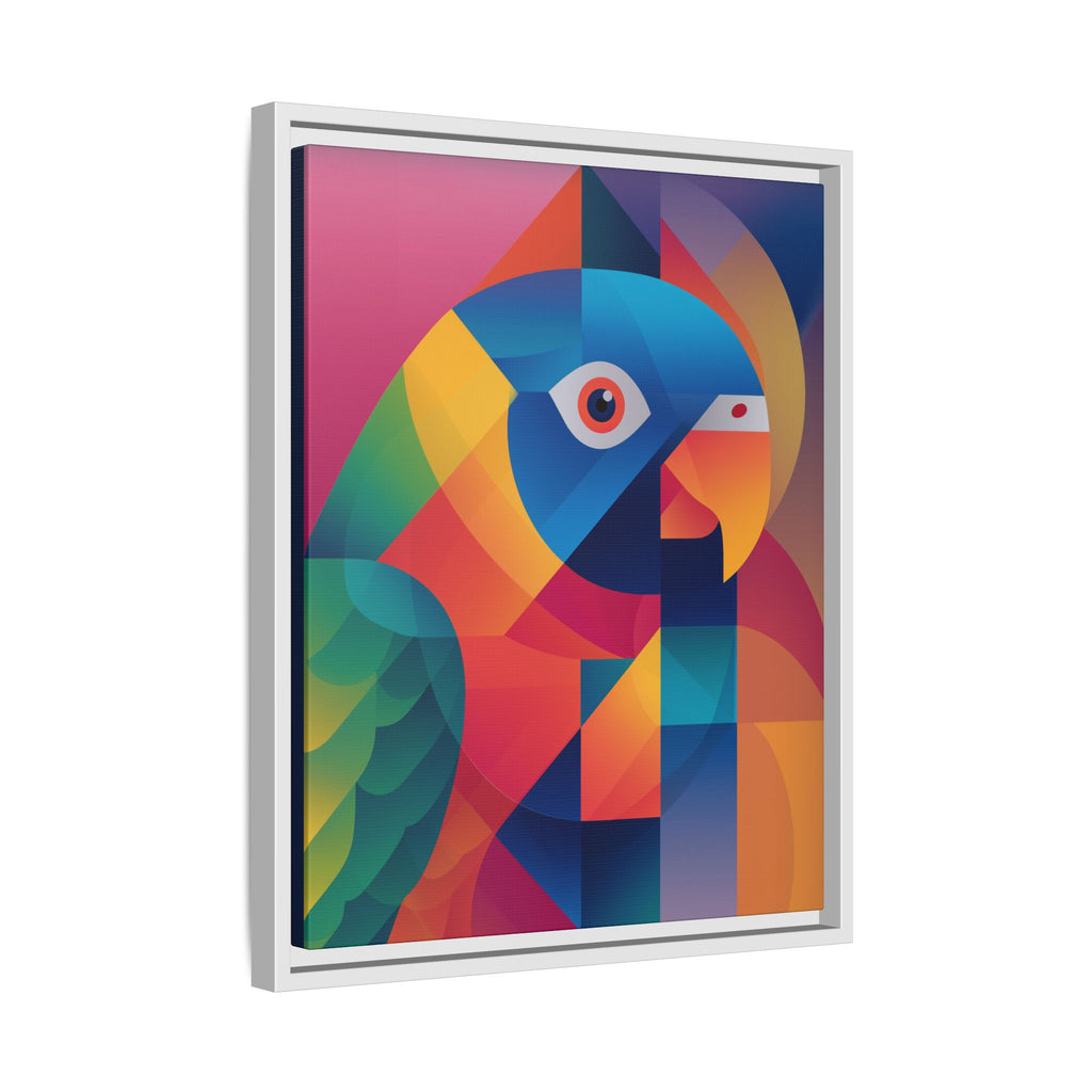 Cubist Parrot Prisma: Geometric Bird Design, Modern Angular Art   |    Custom Orders Available
