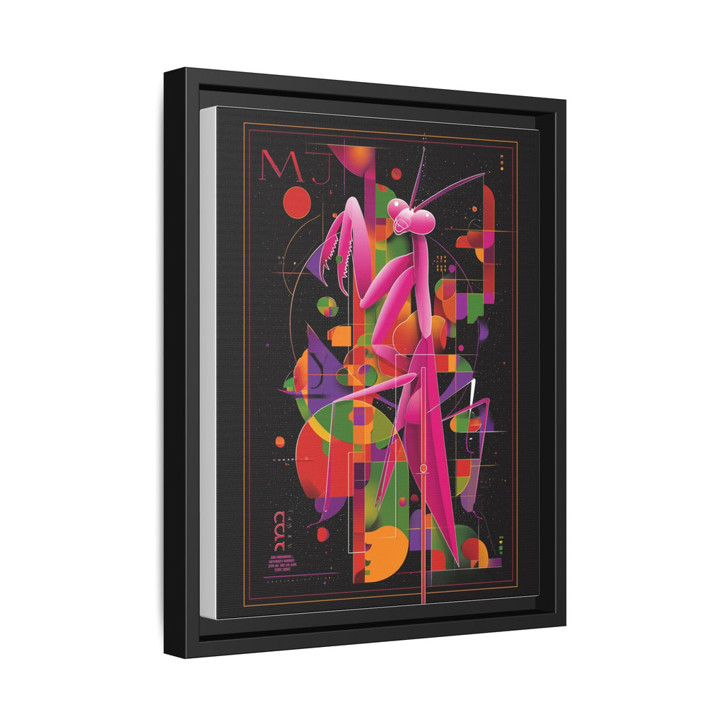 Geometric Mantis Framed Print : Starry Night Abstract, Graphic Design Poster   |  Personalized & Custom Orders Available
