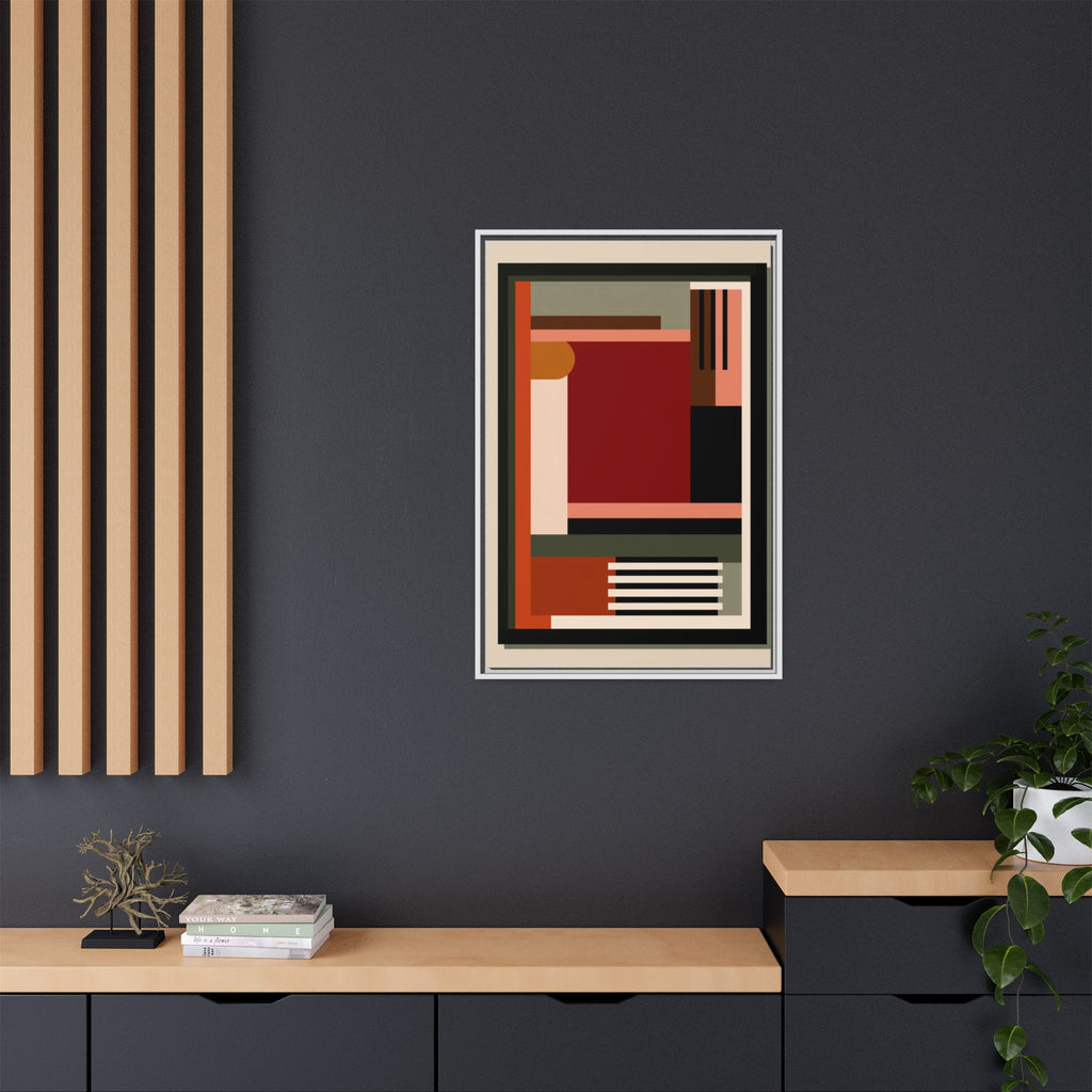 Architectural Geometries: Modern Abstract Composition, Bauhaus-Inspired Design, Geometric Color Blocking   |   Custom Orders Accepted