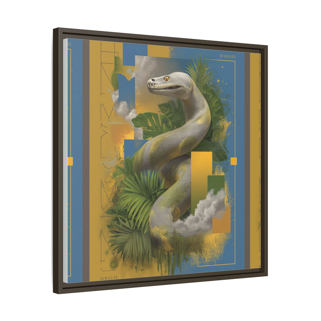 Serpent of Surreal Geometries: Tropical Hyperrealism, Digital Snake Illustration   |    Custom Orders Available