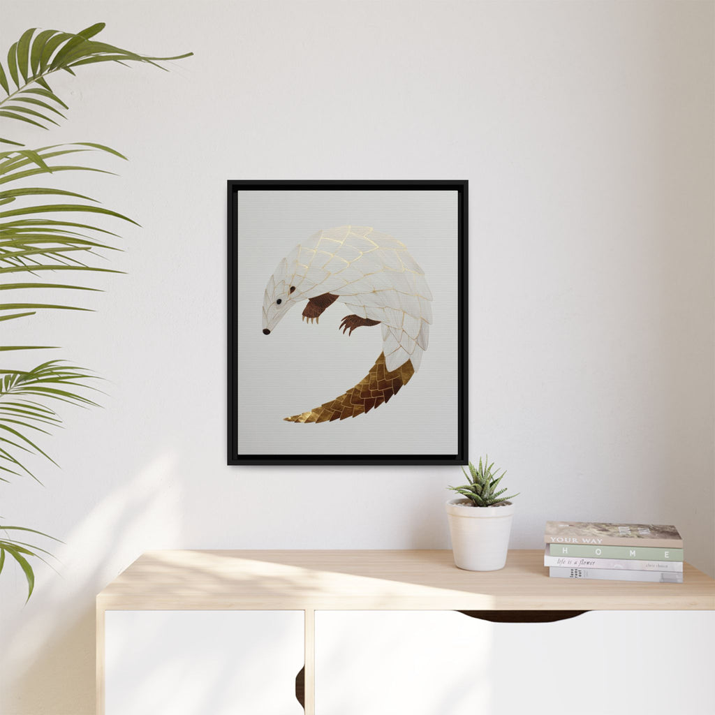 Geometric Hedgehog: Minimalist Wildlife Illustration, Layered Metallic Geometric Art   |    Custom Orders Available