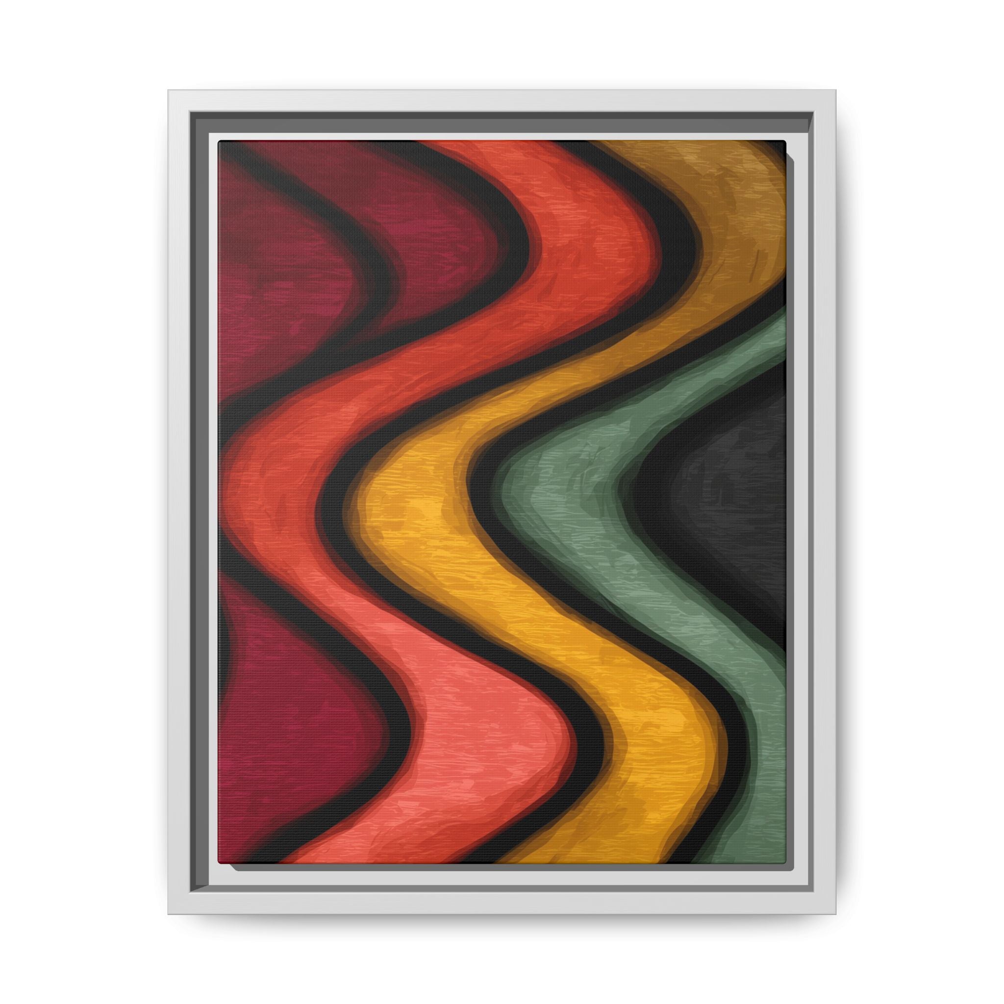 Undulating Rhythms: Vertical Wave Abstractions, Digital Color Flow, Minimalist Organic Motion   |   Custom Orders Accepted