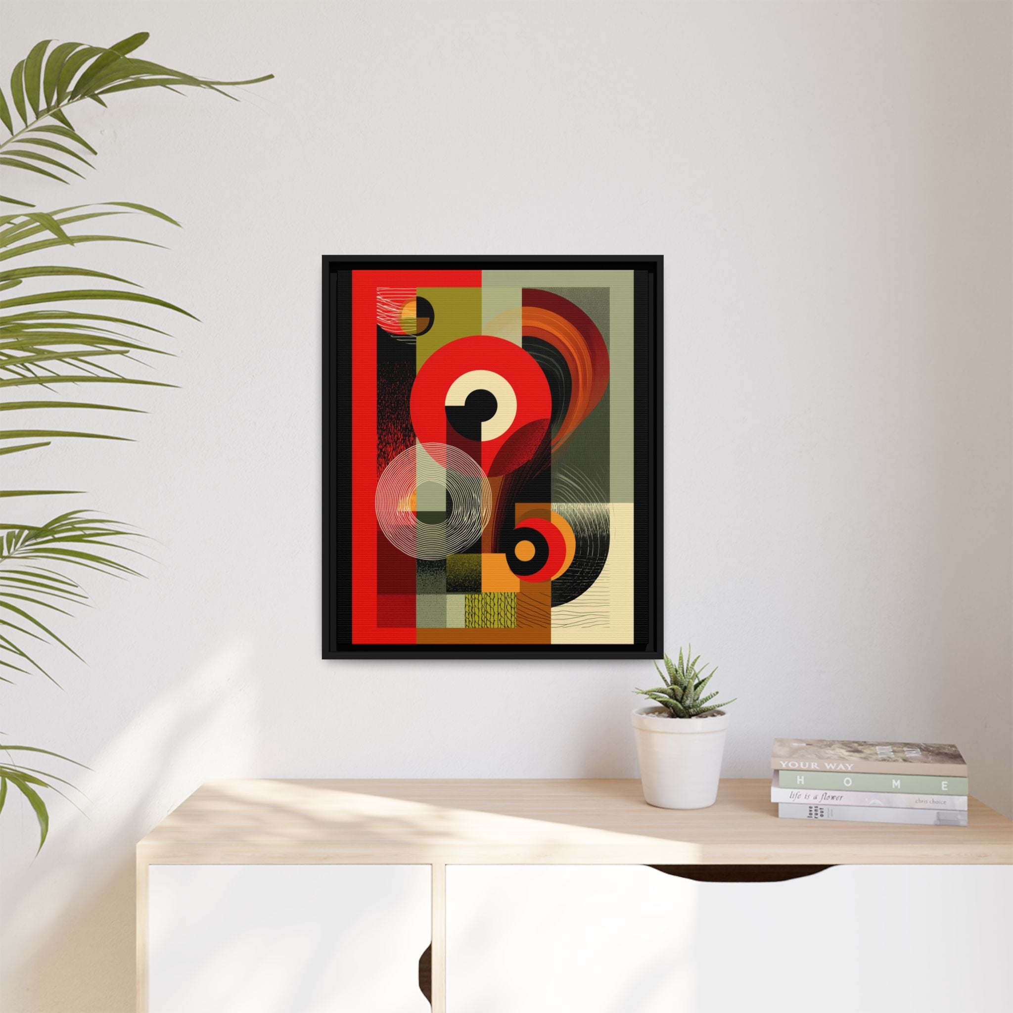 Chromatic Geometrics: Abstract Constructivist Composition, Modernist Color Blocking, Layered Circular Forms   |   Custom Orders Accepted