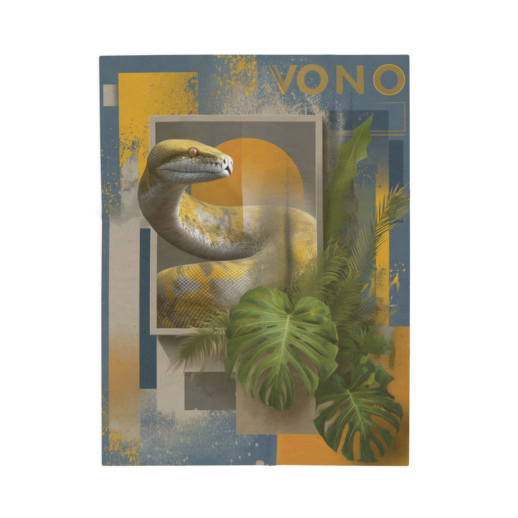 Serpent's Geometry: Tropical Scales in Digital Abstract, Contemporary Wildlife Art   |    Custom Orders Available