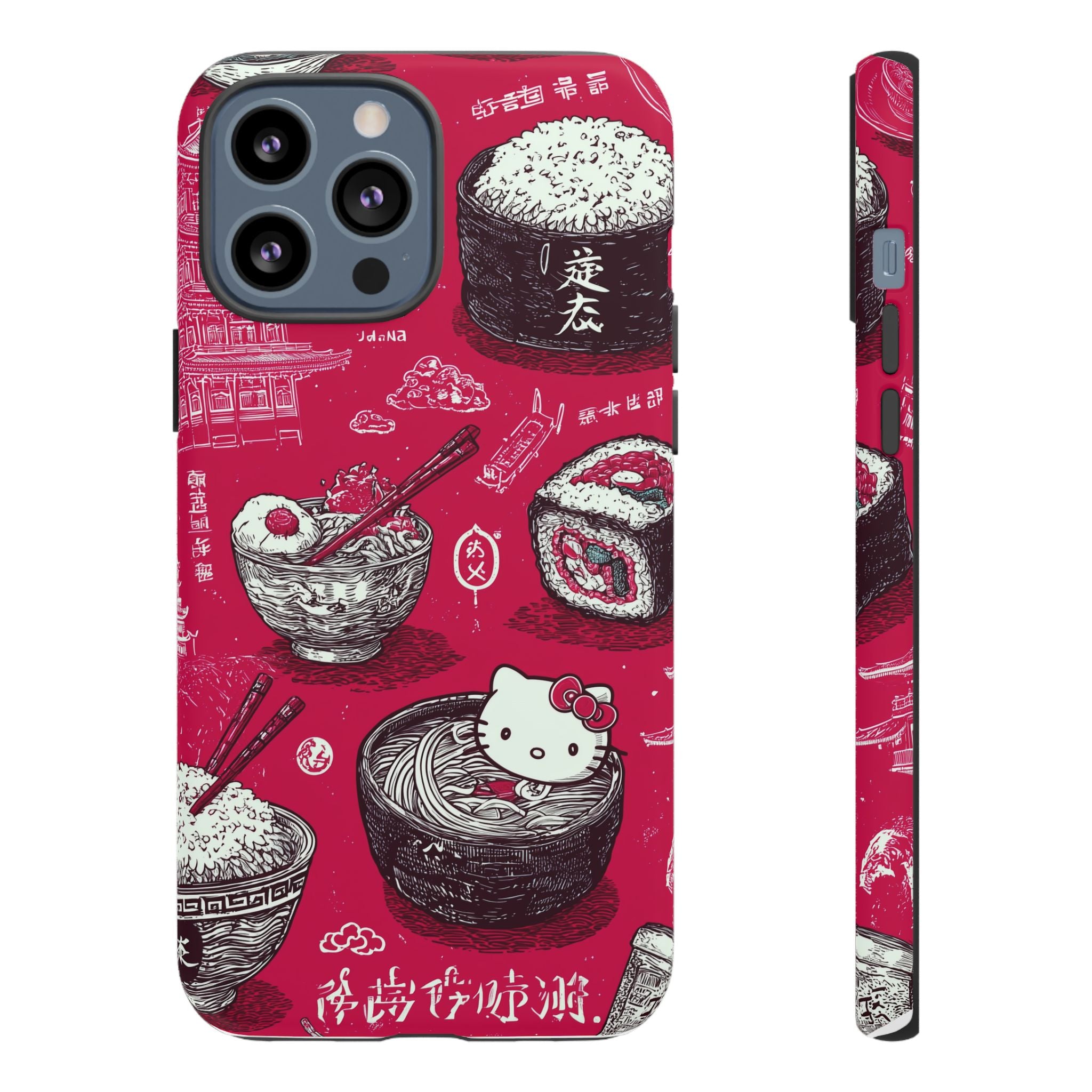 Japanese Kitty Vibrant Phone Case - Tough Case | Funky, Colorful, Unique Design for Personalization, Gift, Accessory, Protection, Trendy