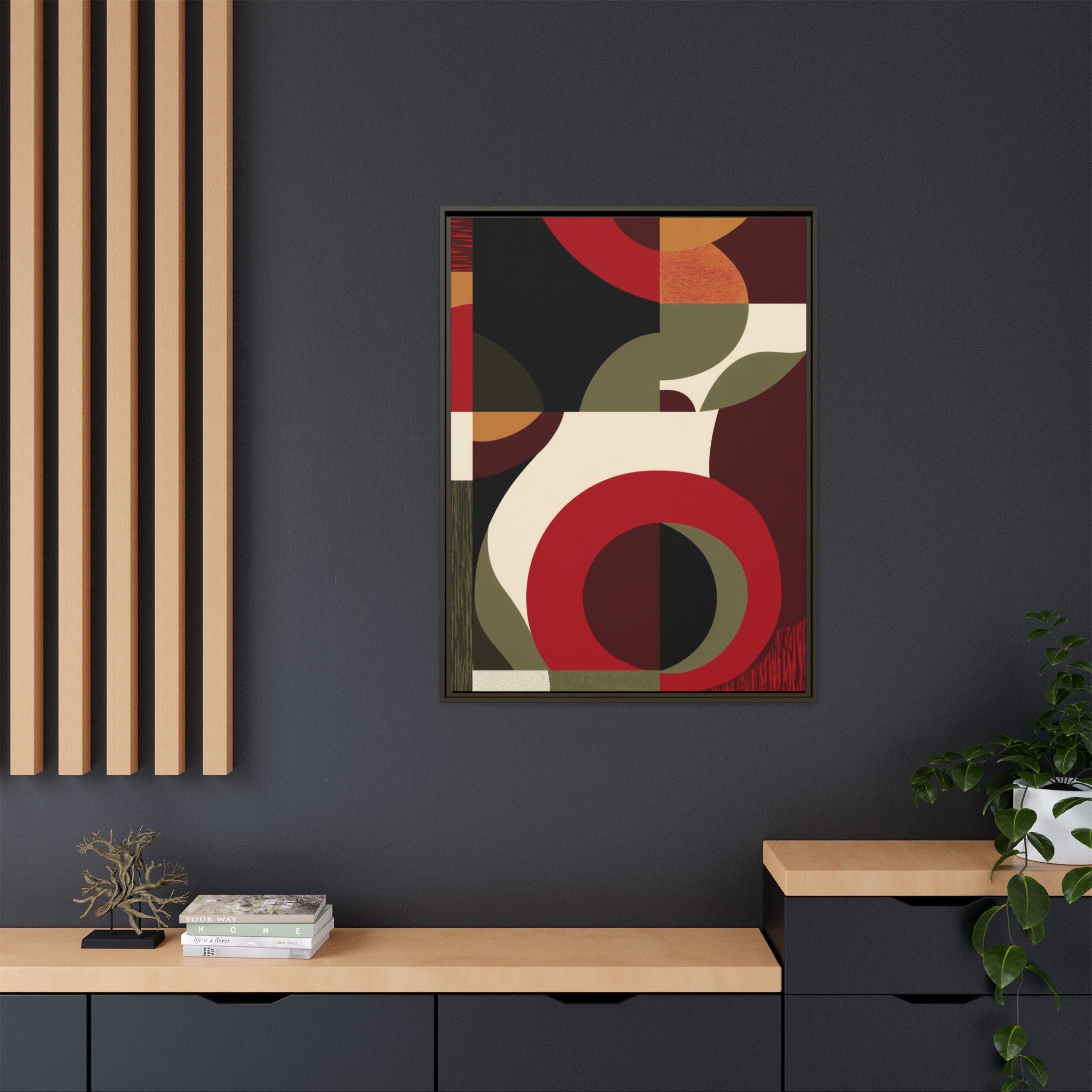 Geometric Intersections: Mid-Century Modern Design, Abstract Architectural Composition, Rhythmic Curved Forms   |   Custom Orders Accepted