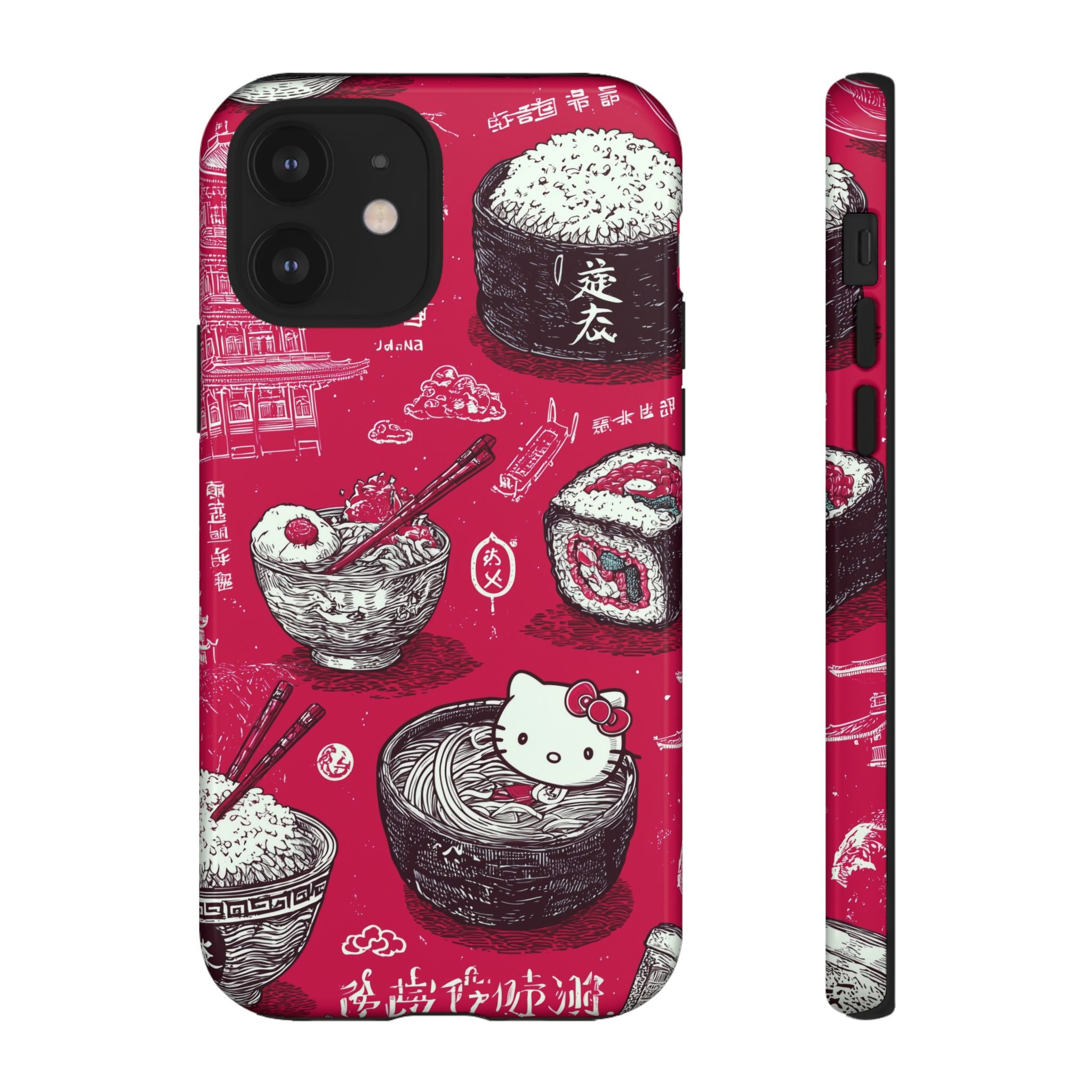 Japanese Kitty Vibrant Phone Case - Tough Case | Funky, Colorful, Unique Design for Personalization, Gift, Accessory, Protection, Trendy