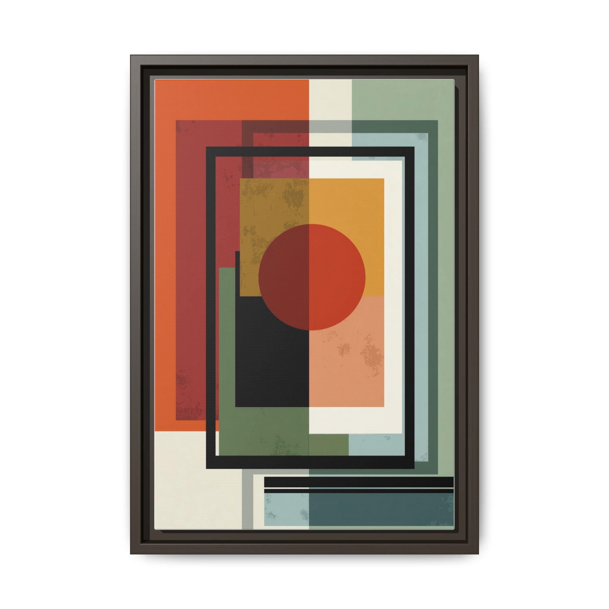 Geometric Harmonies: Mid-Century Modern Composition, Constructivist Inspiration, Abstract Rectangular Interplay   |   Custom Orders Accepted