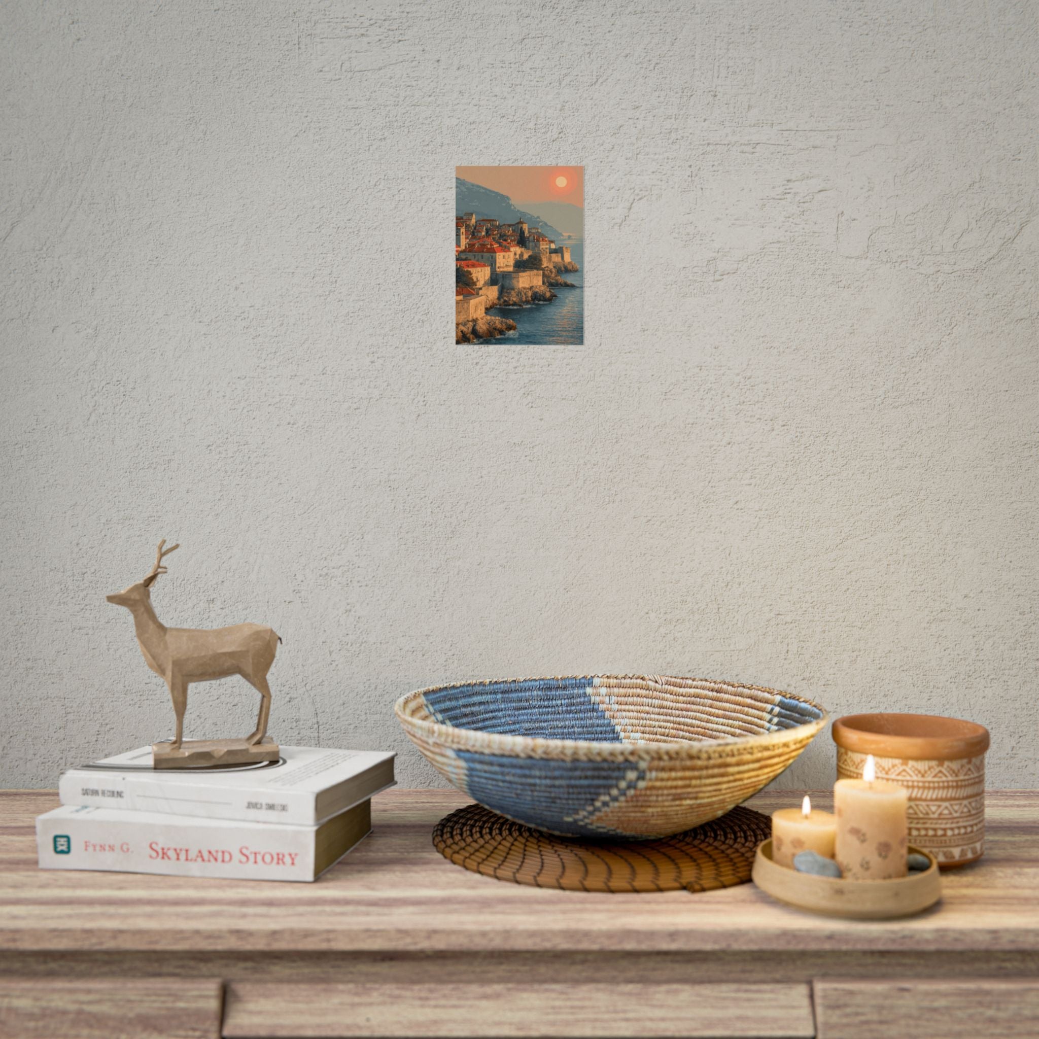 Dubrovnik's Golden Hour: Medieval Coastal Cityscape, Adriatic Sunset Panorama   |    Custom Orders Available