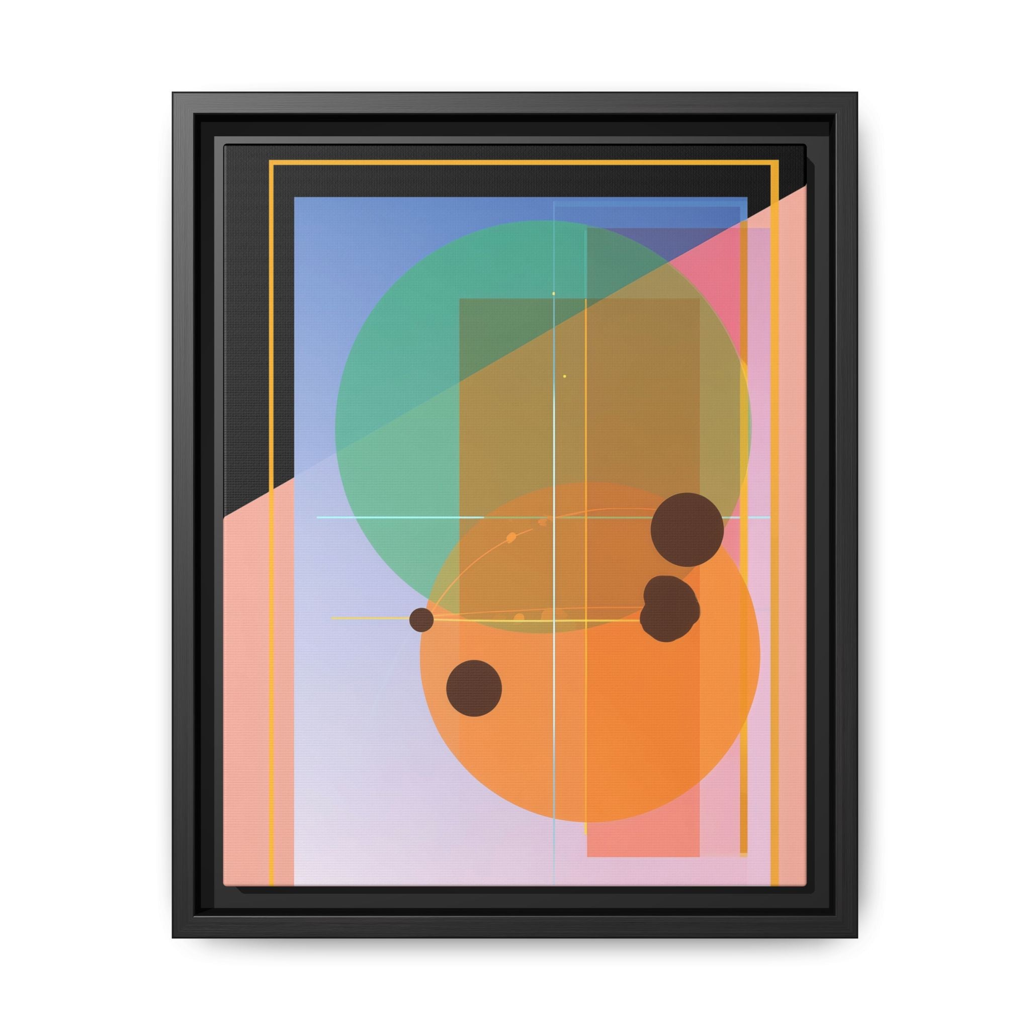 Geometric Harmony: Abstract Composition, Overlapping Shapes, Precision Design   |   Custom Orders Accepted